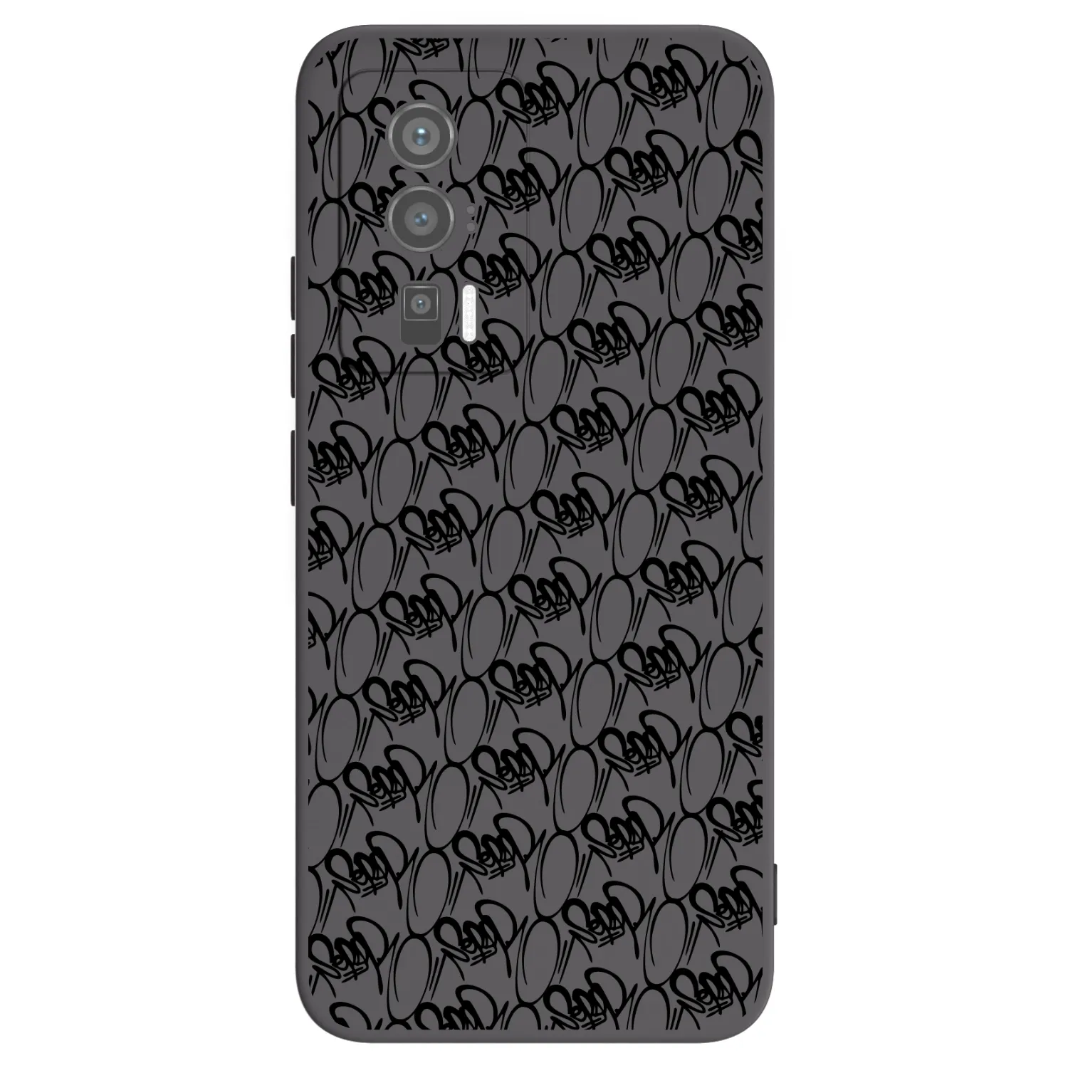 Picasee silikonový černý obal pro Xiaomi Poco F5 Pro 5G - Separ - Black On Black 2
