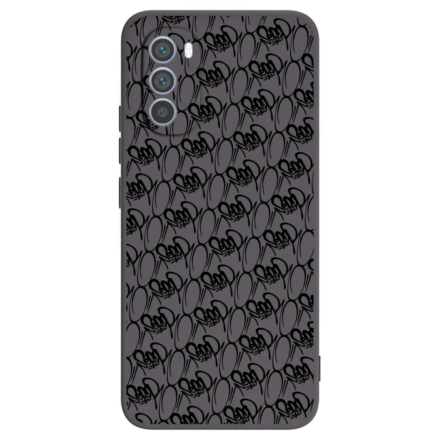 Picasee silikonový černý obal pro Motorola Moto G62 - Separ - Black On Black 2