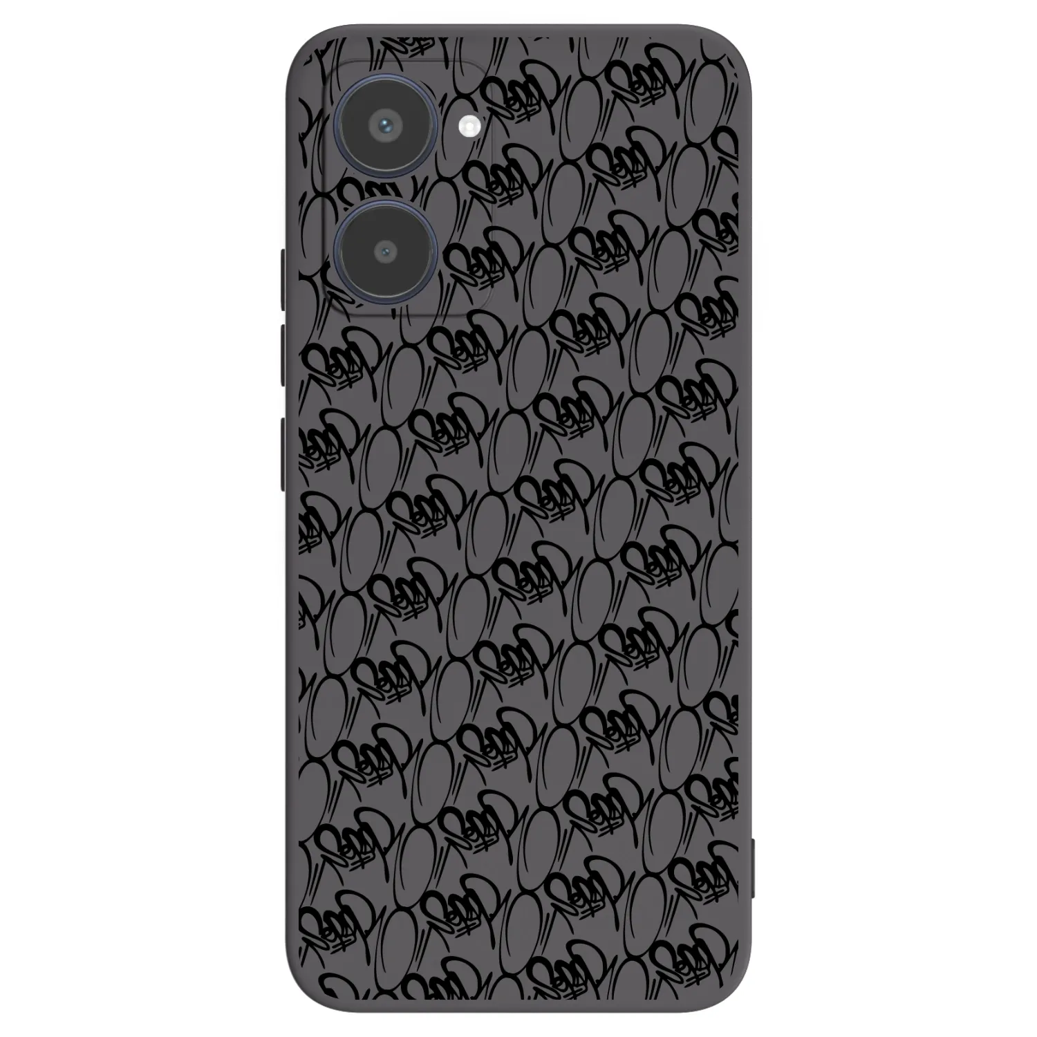 Picasee silikonový černý obal pro Realme 10 4G - Separ - Black On Black 2