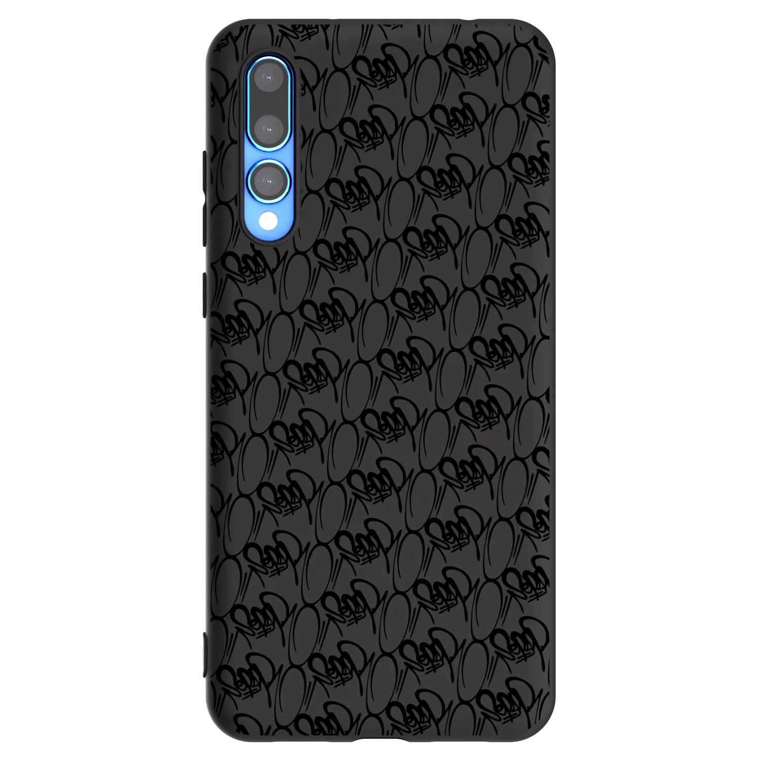 Picasee silikonový černý obal pro Huawei P20 Pro - Separ - Black On Black 2