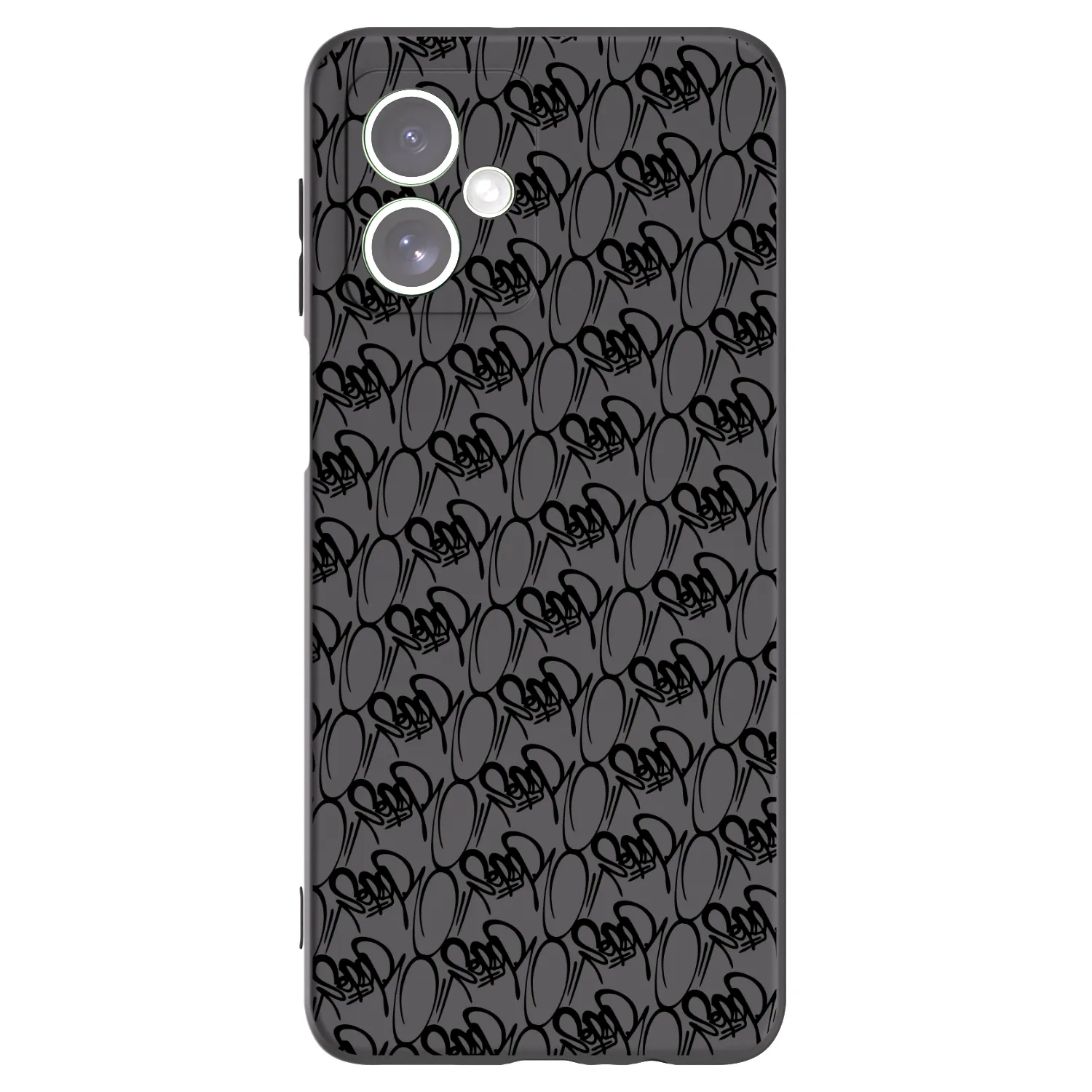 Picasee silikonový černý obal pro Motorola Moto G54 5G - Separ - Black On Black 2