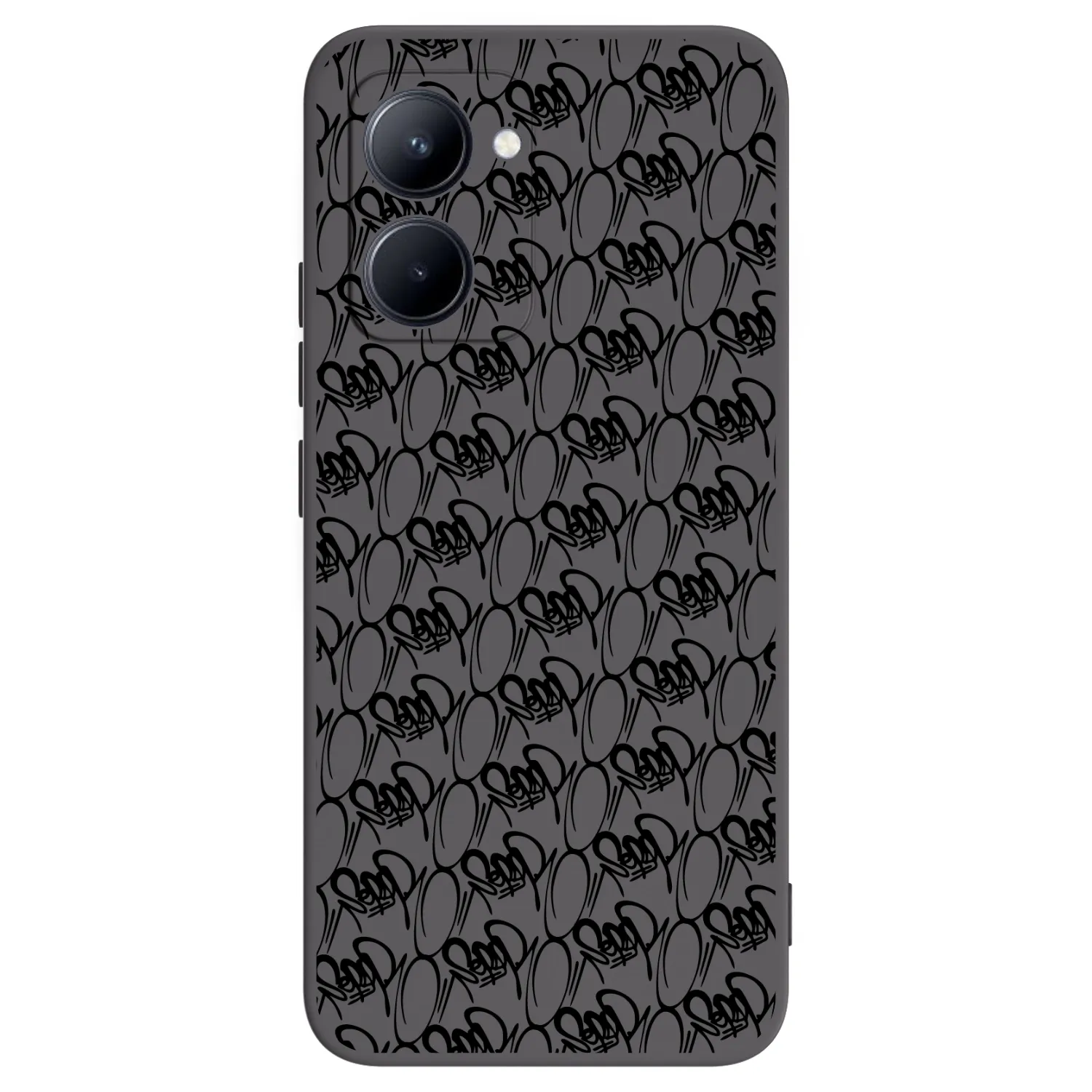 Picasee silikonový černý obal pro Realme C33 (2023) - Separ - Black On Black 2