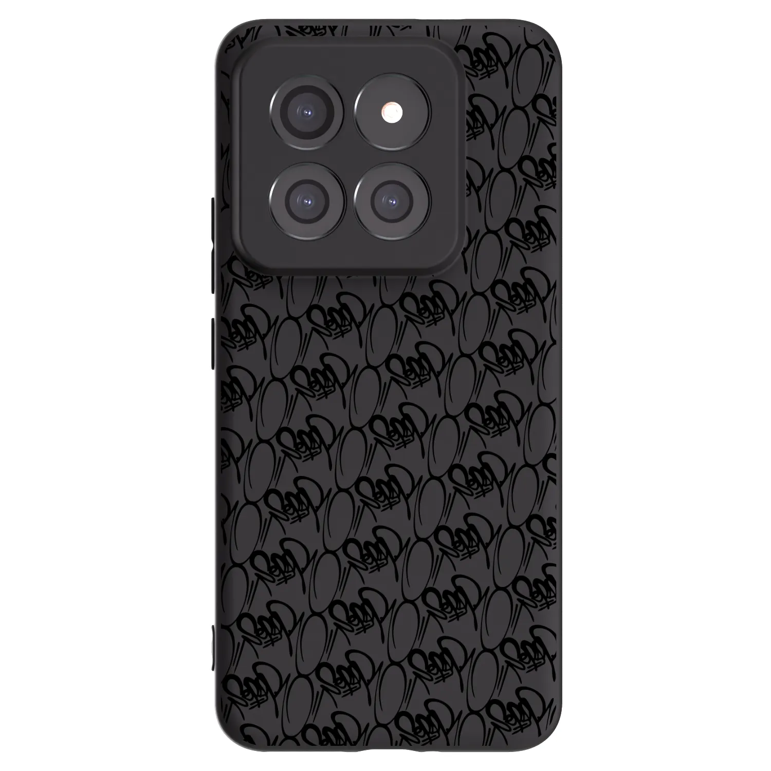 Picasee silikonový černý obal pro Xiaomi 14 Pro - Separ - Black On Black 2