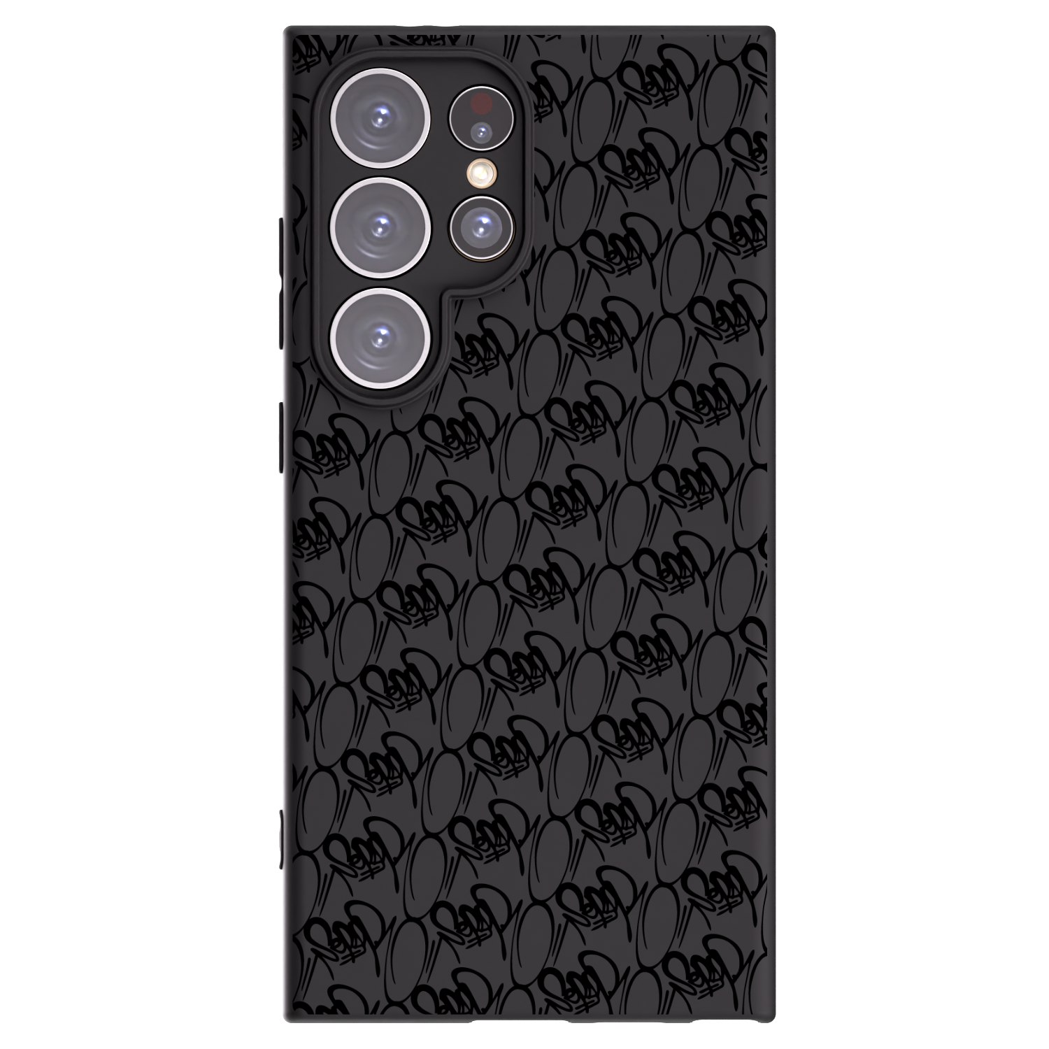 Picasee silikonový černý obal pro Samsung Galaxy S24 Ultra S928B 5G - Separ - Black On Black 2