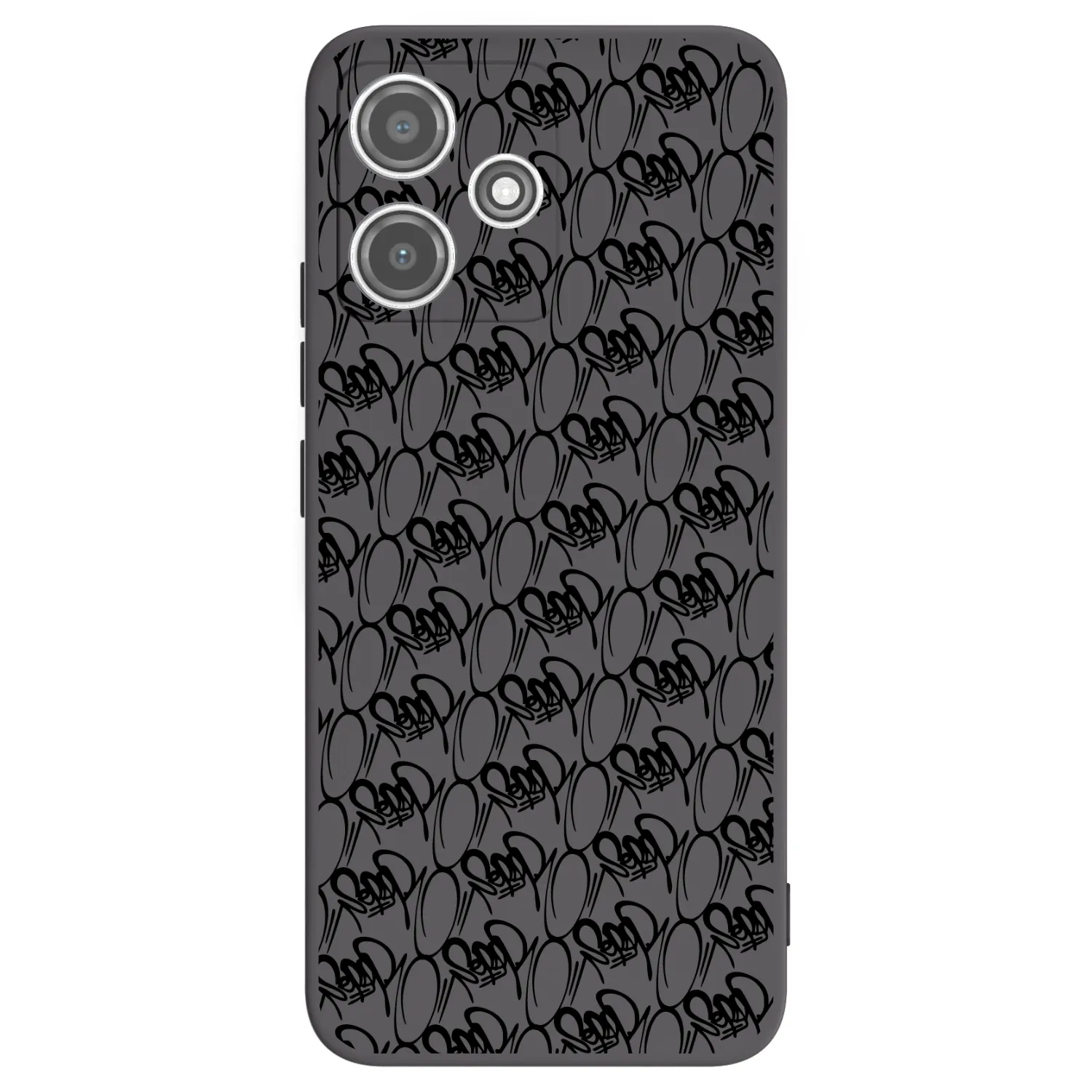 Picasee silikonový černý obal pro Xiaomi Redmi 12 5G - Separ - Black On Black 2
