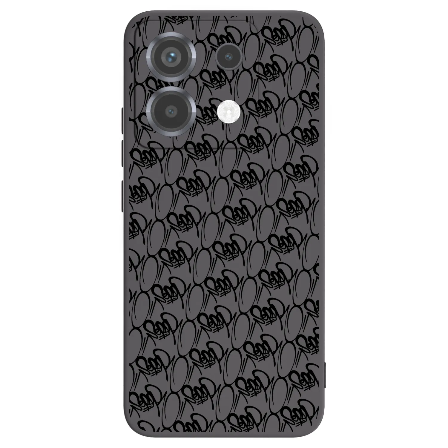 Picasee silikonový černý obal pro Xiaomi Poco X6 - Separ - Black On Black 2
