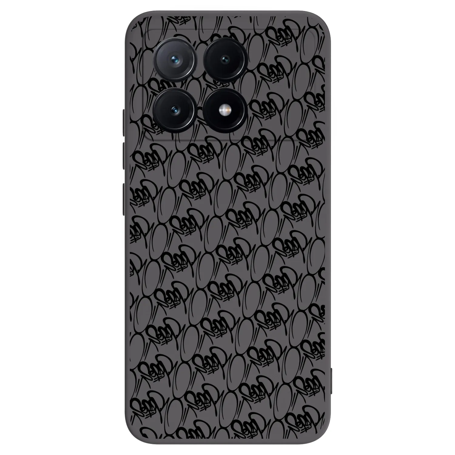 Picasee silikonový černý obal pro Xiaomi Poco X6 Pro - Separ - Black On Black 2