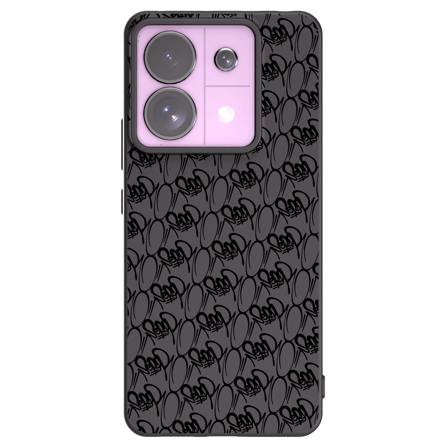 Picasee silikonový černý obal pro Xiaomi Redmi Note 13 Pro 5G - Separ - Black On Black 2