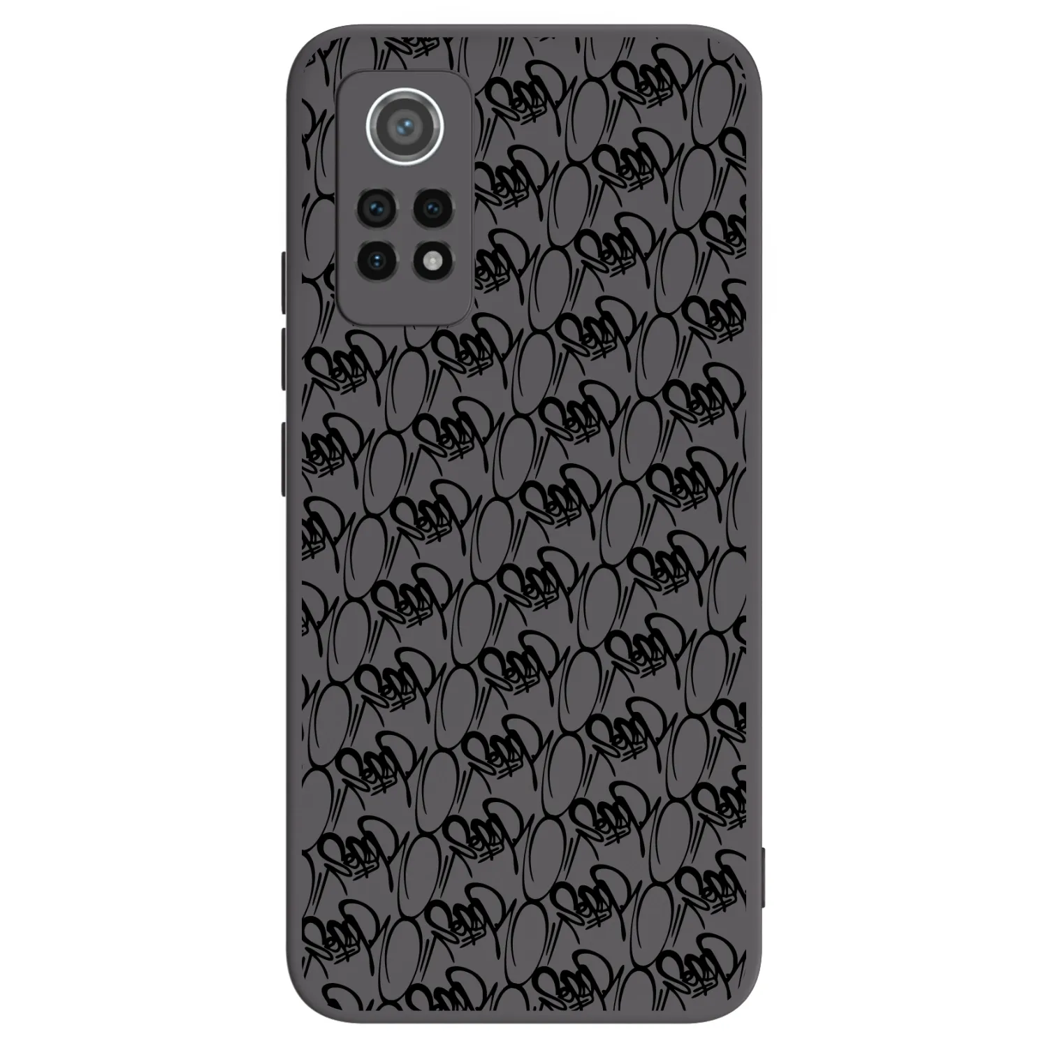 Picasee silikonový černý obal pro Xiaomi Redmi Note 12 Pro 4G - Separ - Black On Black 2