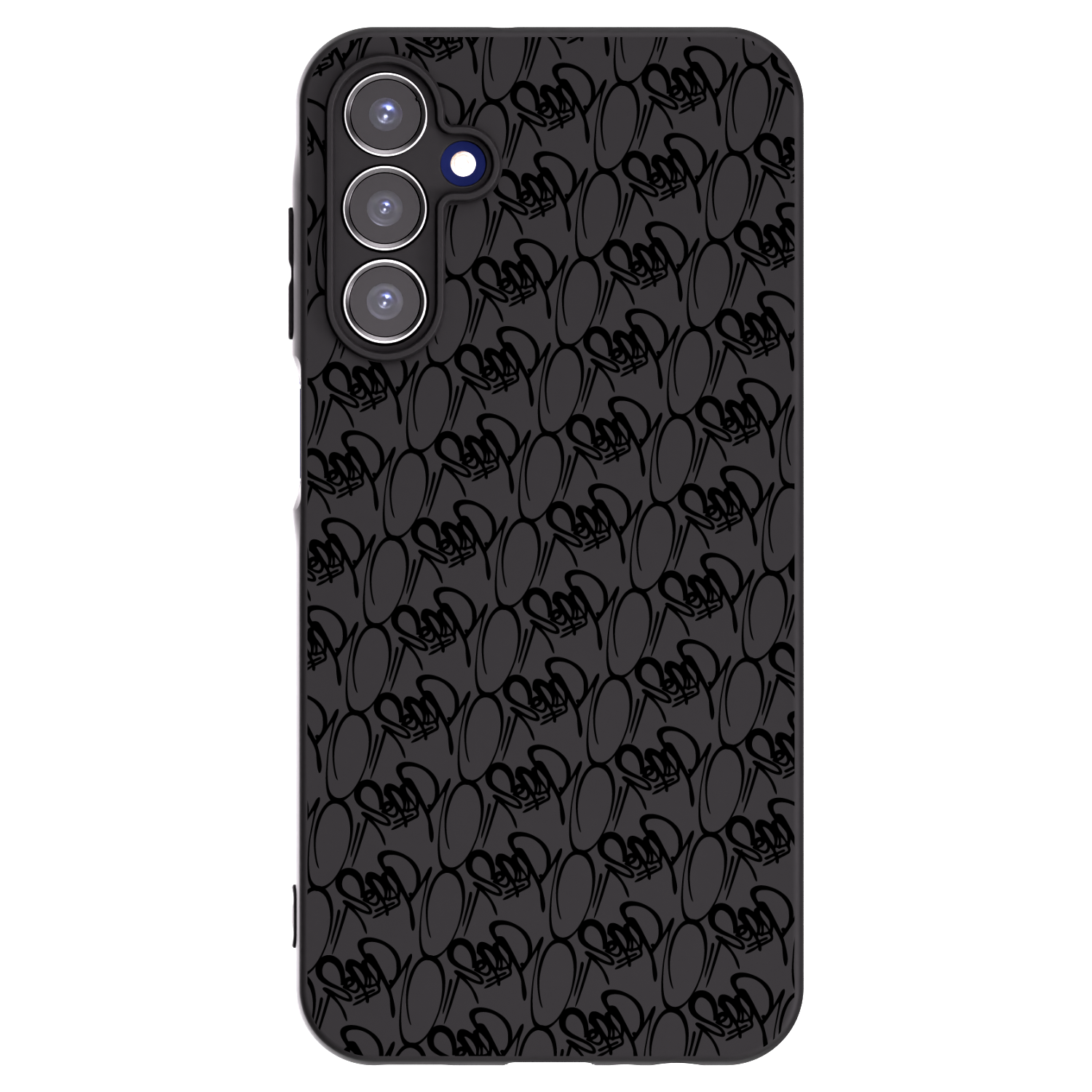 Picasee silikonový černý obal pro Samsung Galaxy A15 A155F 4G - Separ - Black On Black 2