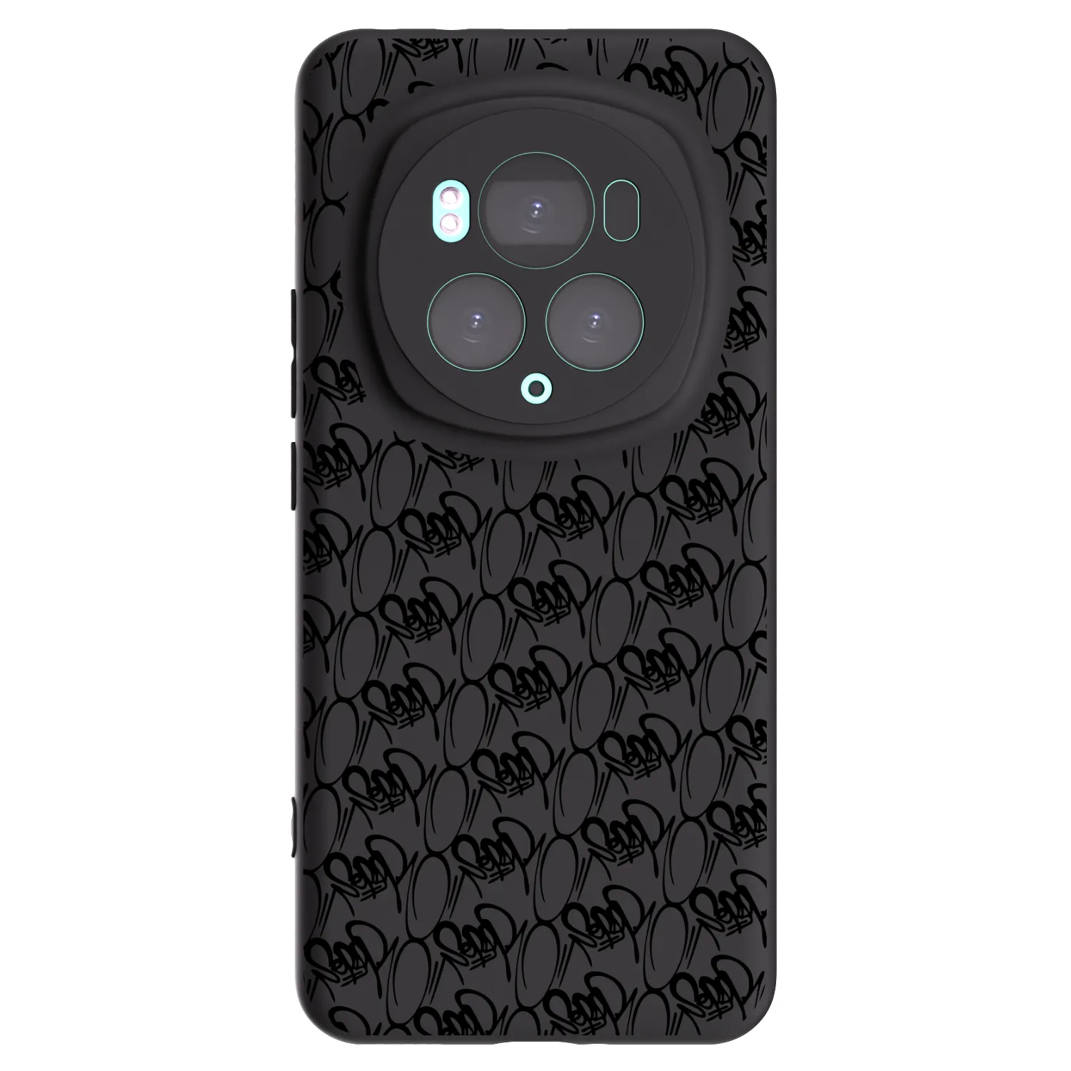 Picasee silikonový černý obal pro Honor Magic6 Pro - Separ - Black On Black 2