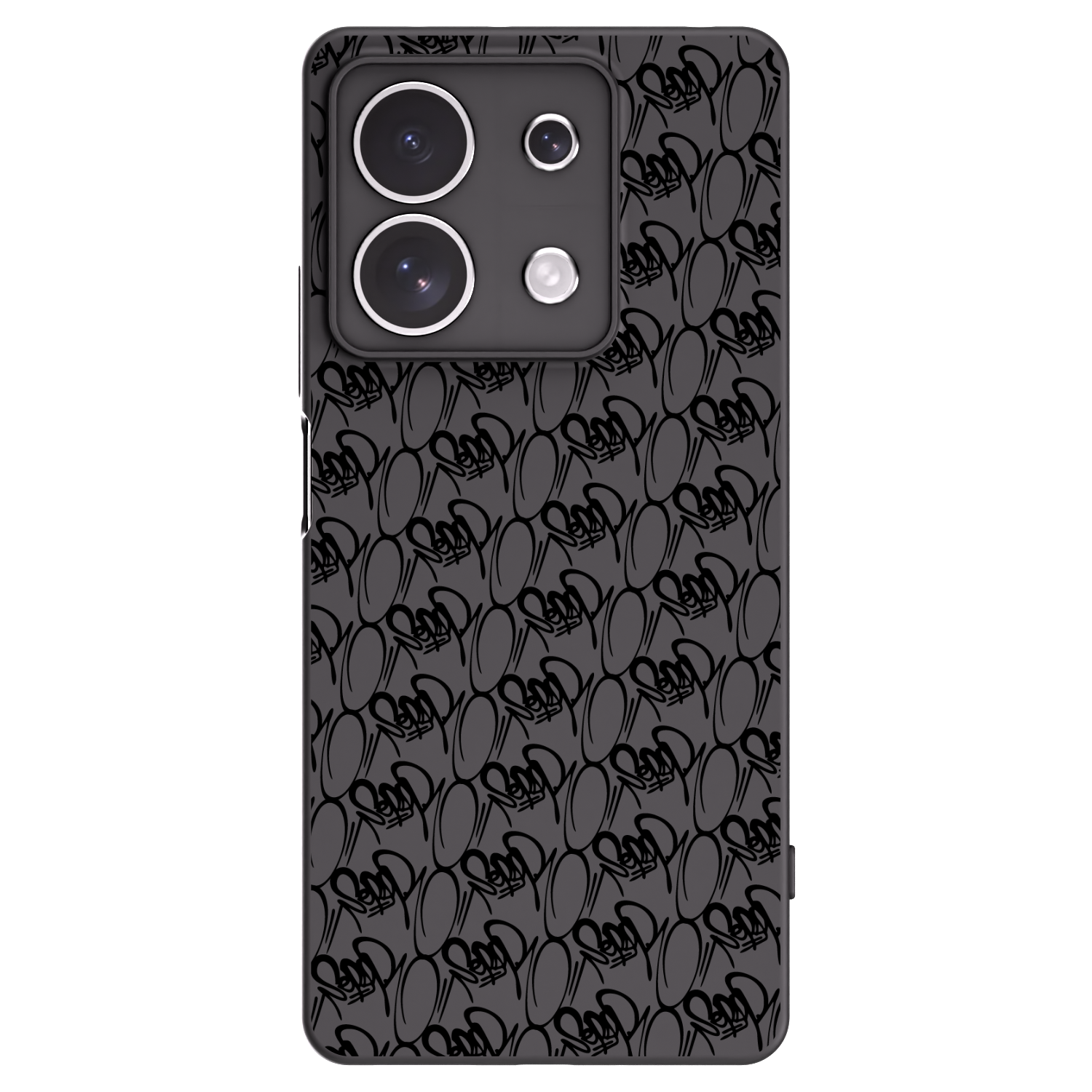 Picasee silikonový černý obal pro Xiaomi Redmi Note 13 4G - Separ - Black On Black 2