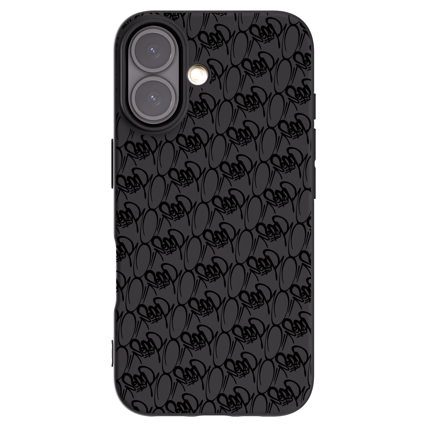 Picasee silikonový černý obal pro Apple iPhone 16 - Separ - Black On Black 2