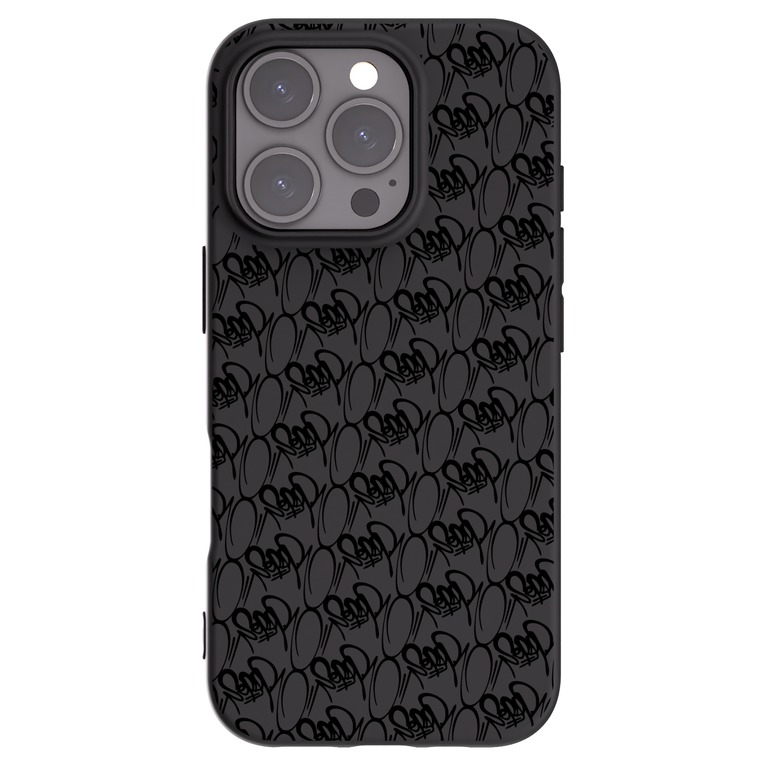 Picasee silikonový černý obal pro Apple iPhone 16 Pro - Separ - Black On Black 2