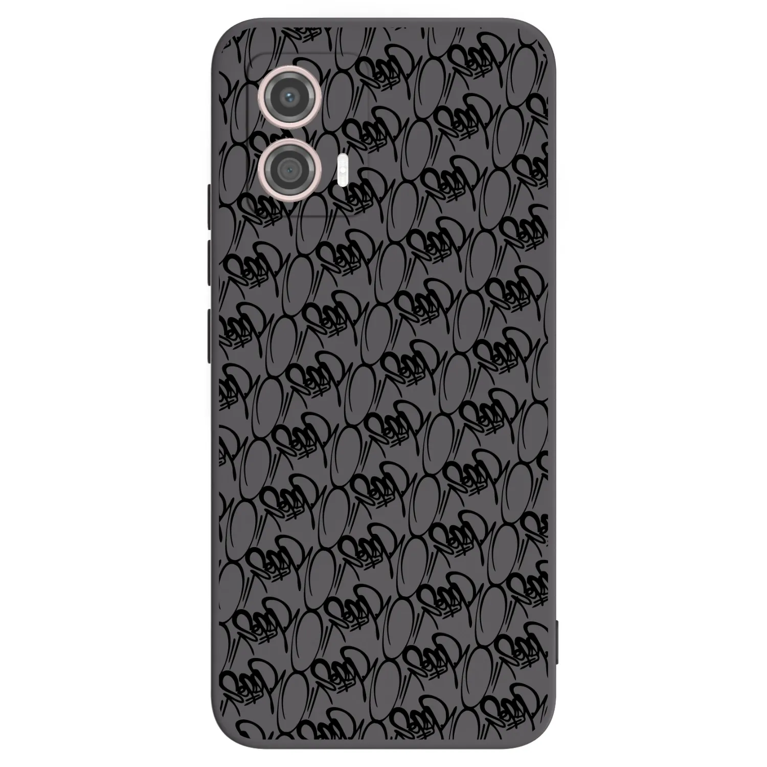 Picasee silikonový černý obal pro Motorola Moto G53 5G - Separ - Black On Black 2