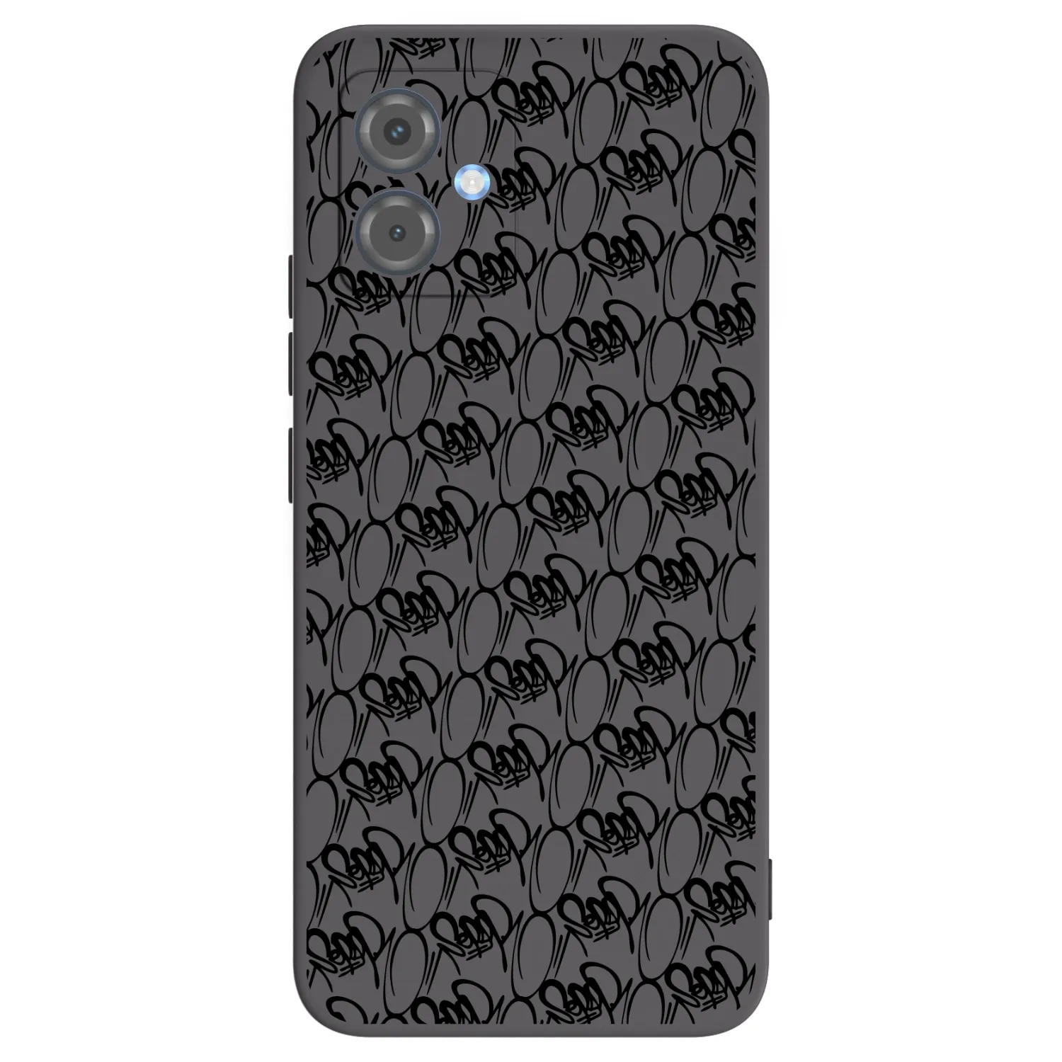 Picasee silikonový černý obal pro Motorola Moto G14 - Separ - Black On Black 2