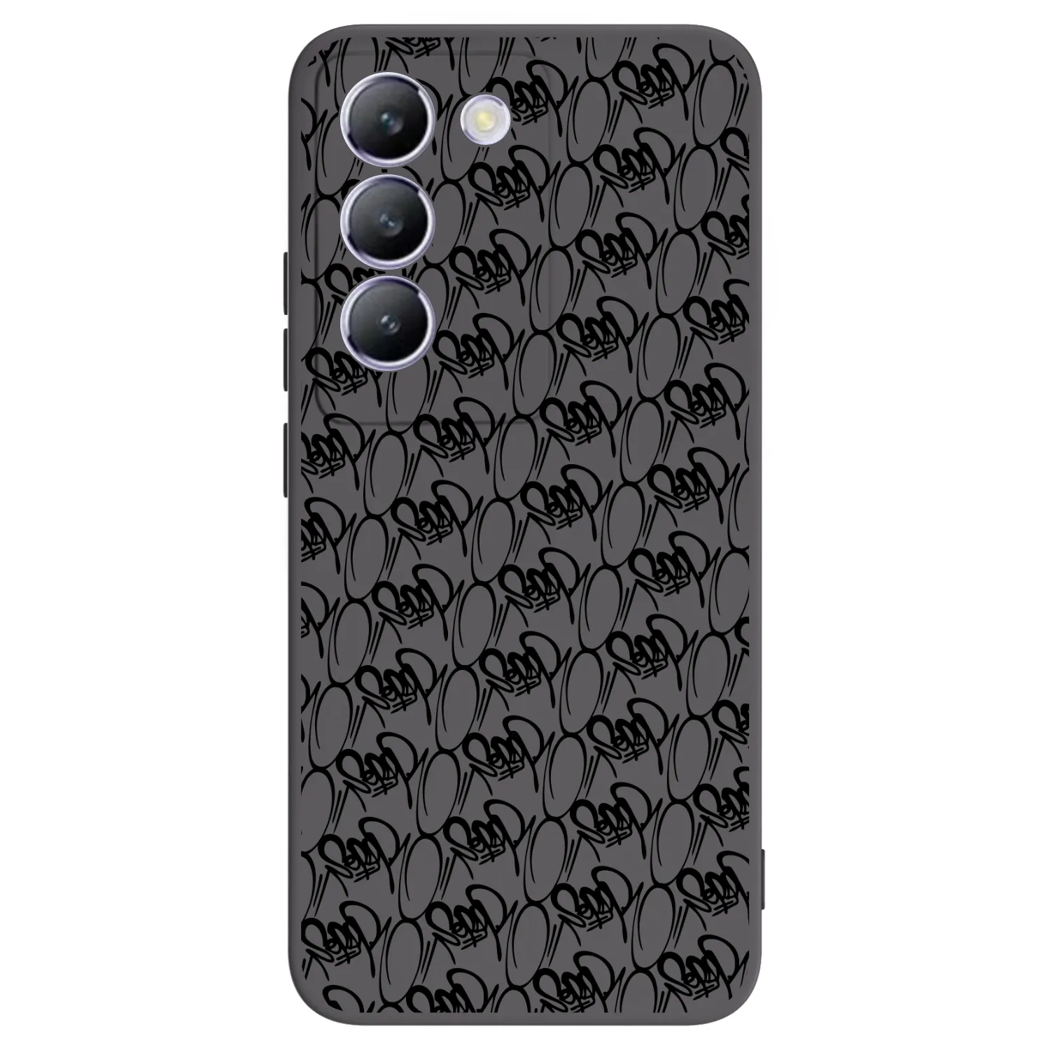 Picasee silikonový černý obal pro Vivo V40 SE 5G - Separ - Black On Black 2