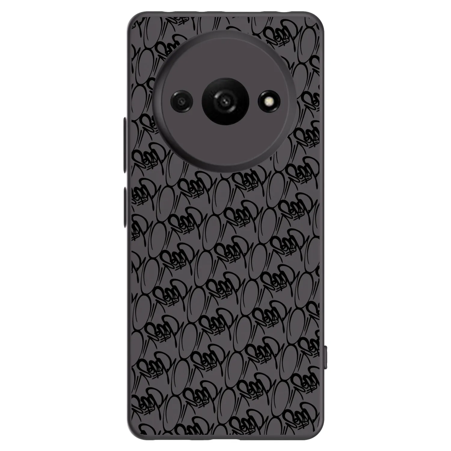 Picasee silikonový černý obal pro Xiaomi Redmi A3 - Separ - Black On Black 2
