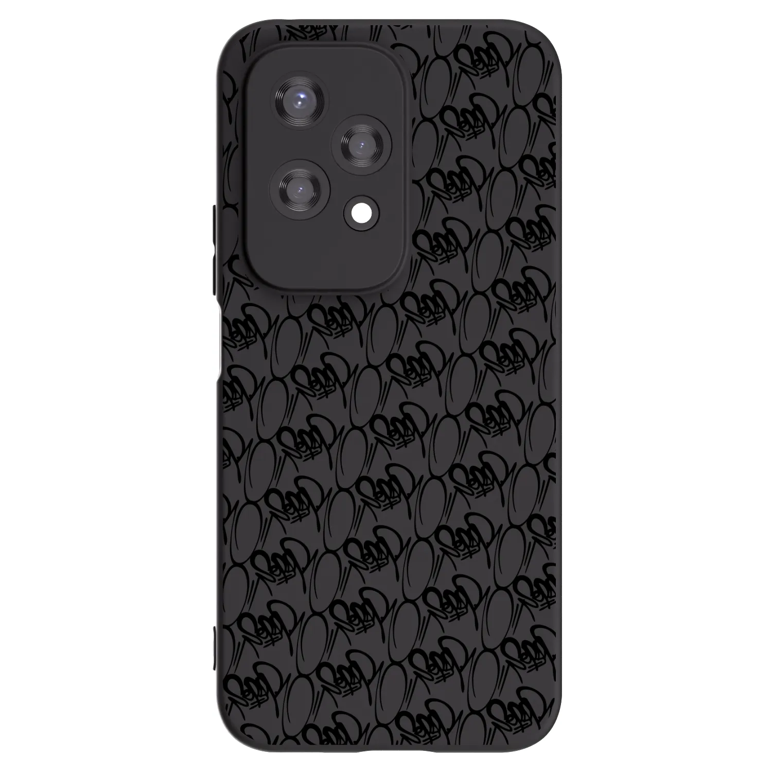 Picasee silikonový černý obal pro Honor 200 Lite - Separ - Black On Black 2