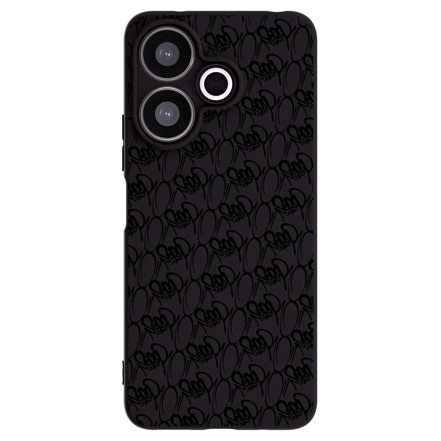 Picasee silikonový černý obal pro Xiaomi Redmi 13 4G - Separ - Black On Black 2
