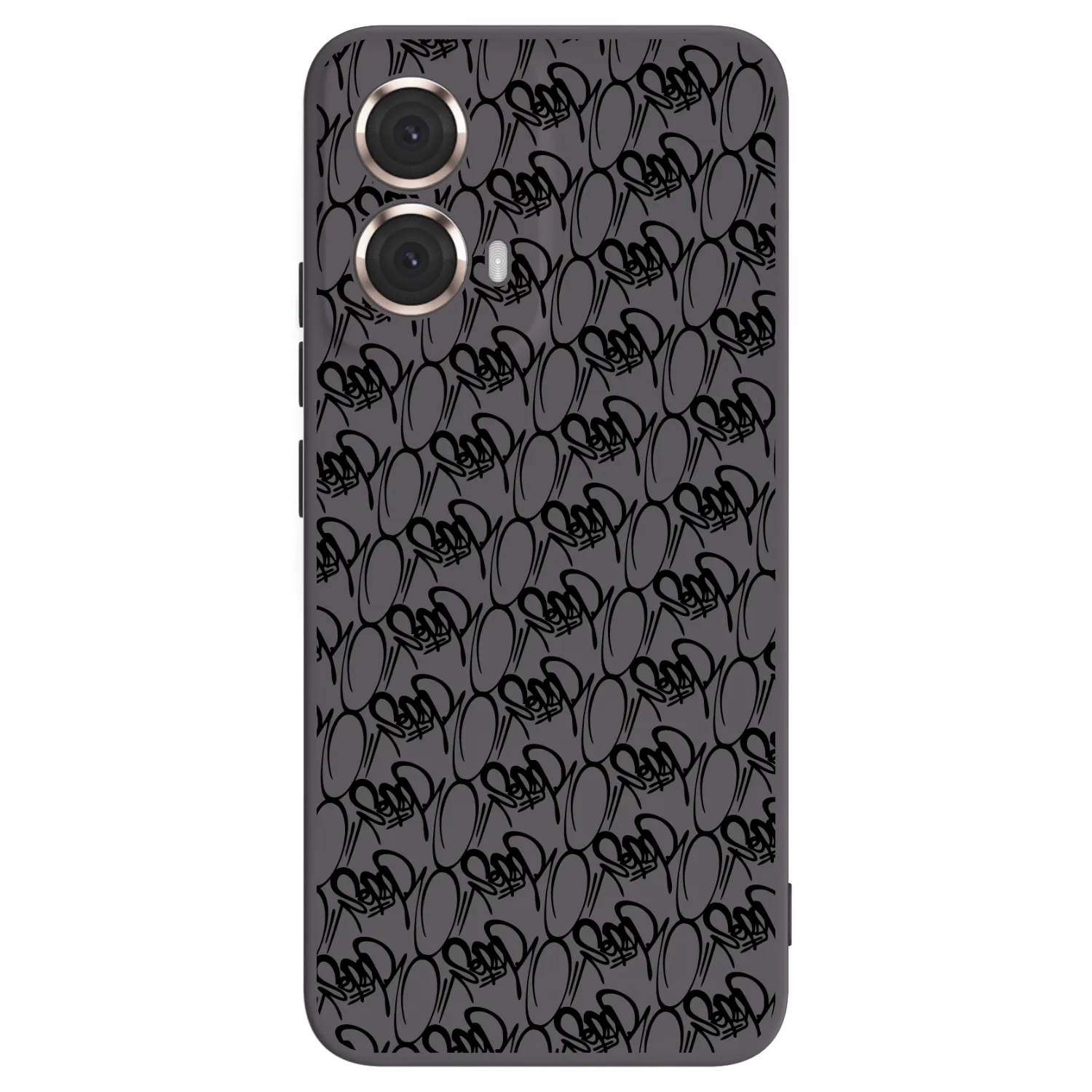 Picasee silikonový černý obal pro Motorola Moto G85 - Separ - Black On Black 2