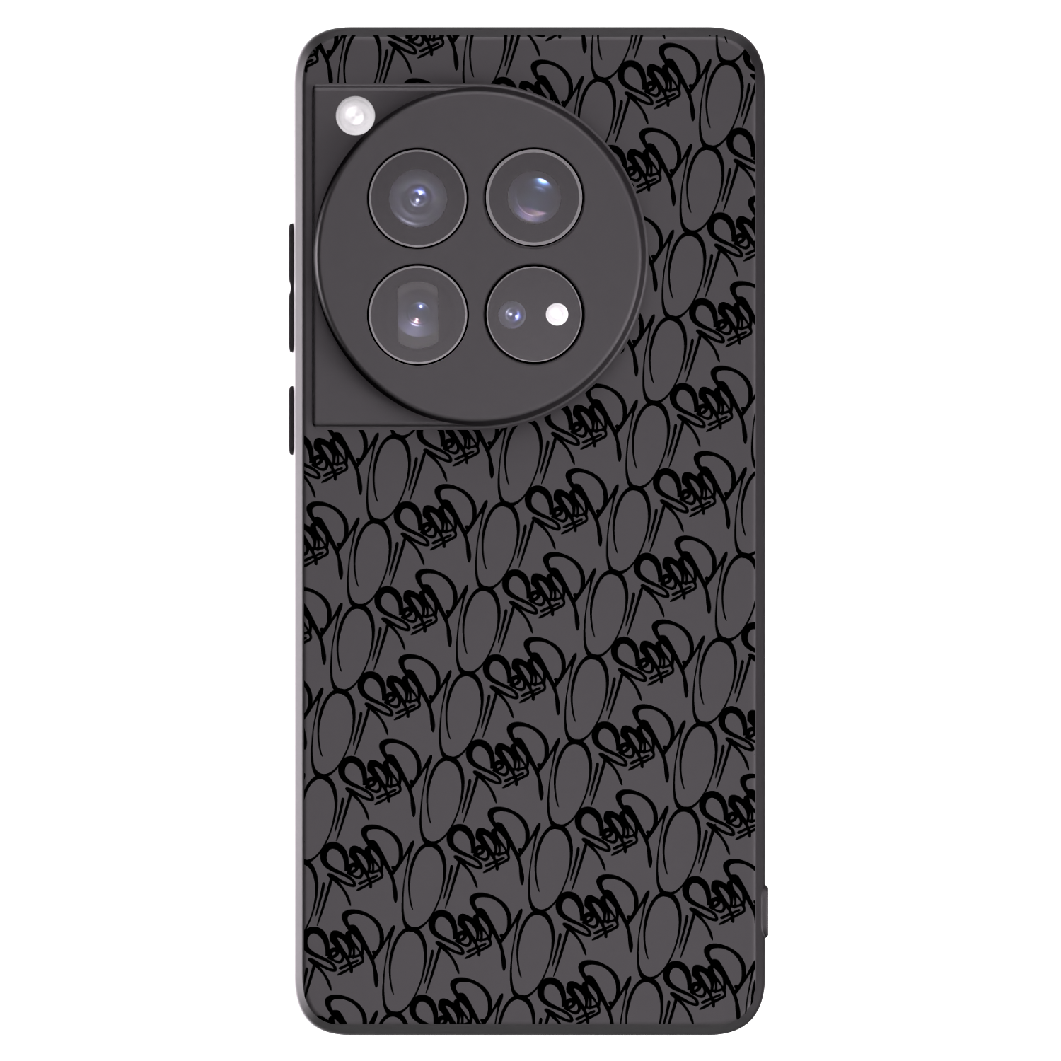 Picasee silikonový černý obal pro OnePlus 12 5G - Separ - Black On Black 2