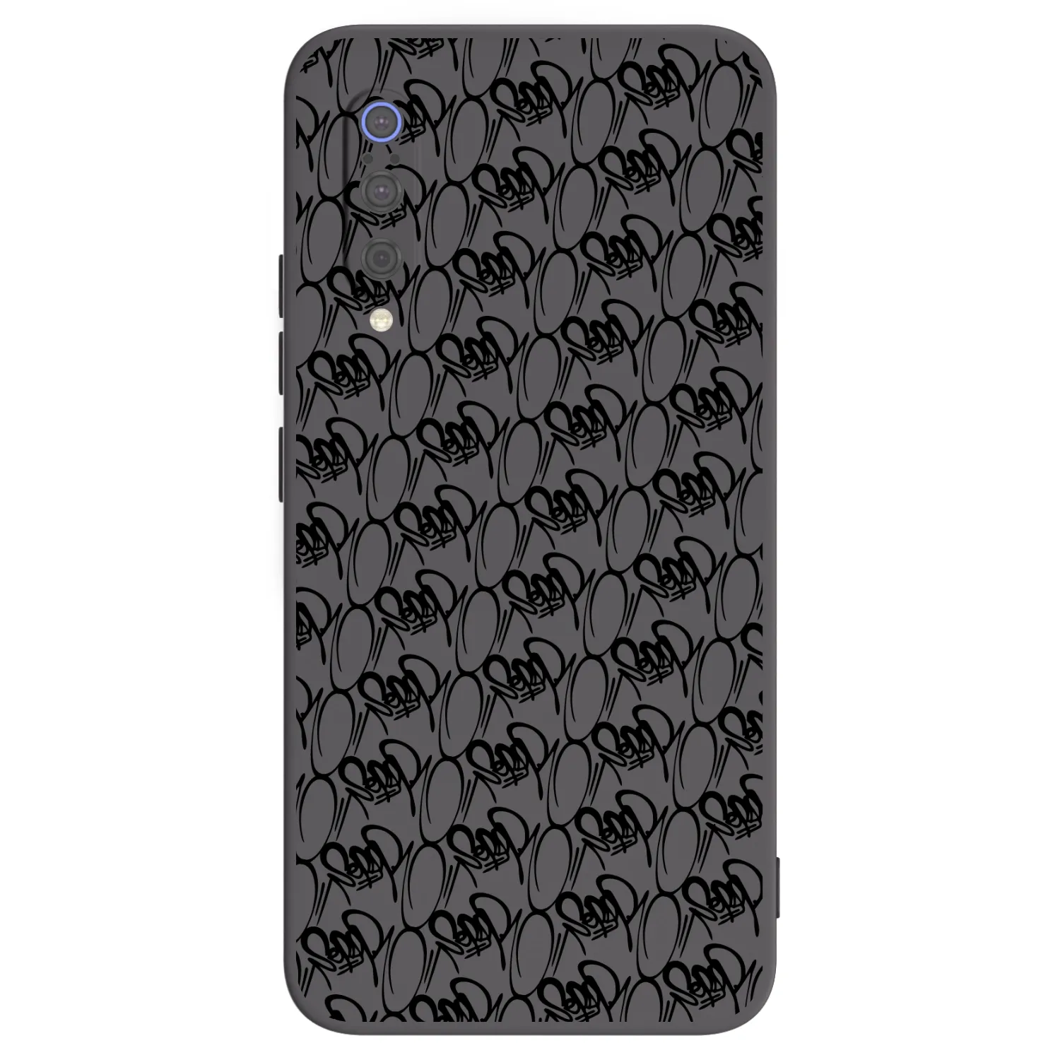 Picasee silikonový černý obal pro Xiaomi Mi 9 - Separ - Black On Black 2