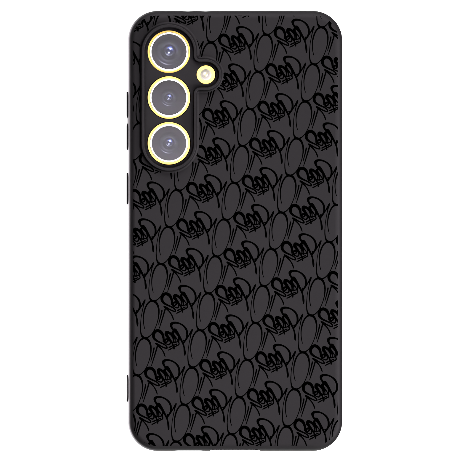 Picasee silikonový černý obal pro Samsung Galaxy S24 FE S721B - Separ - Black On Black 2