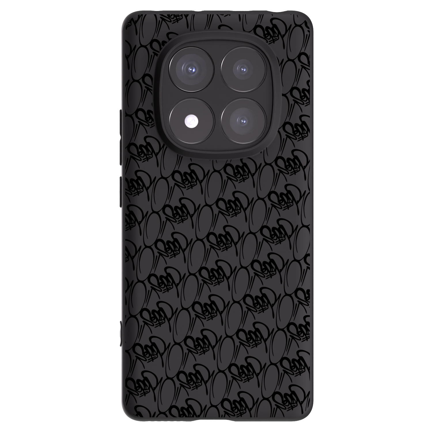 Picasee silikonový černý obal pro Xiaomi Redmi Note 14 Pro 5G - Separ - Black On Black 2