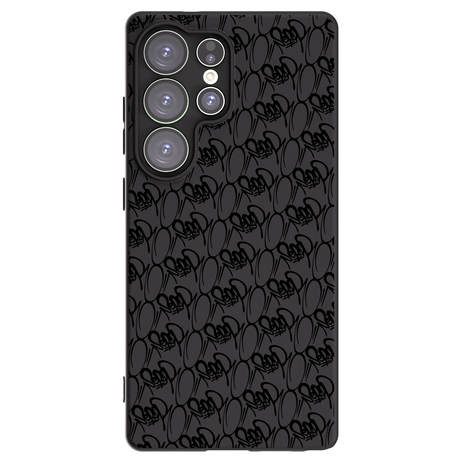 Picasee silikonový černý obal pro Samsung Galaxy S25 Ultra 5G - Separ - Black On Black 2
