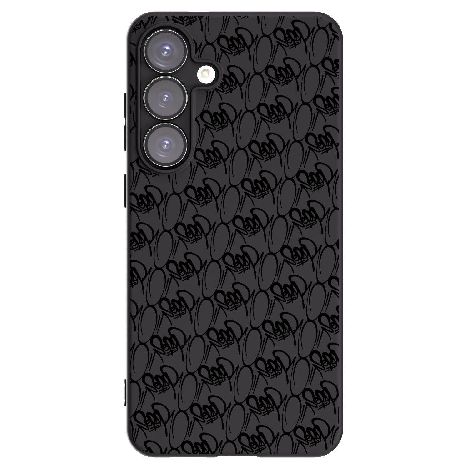 Picasee silikonový černý obal pro Samsung Galaxy S25+ 5G - Separ - Black On Black 2