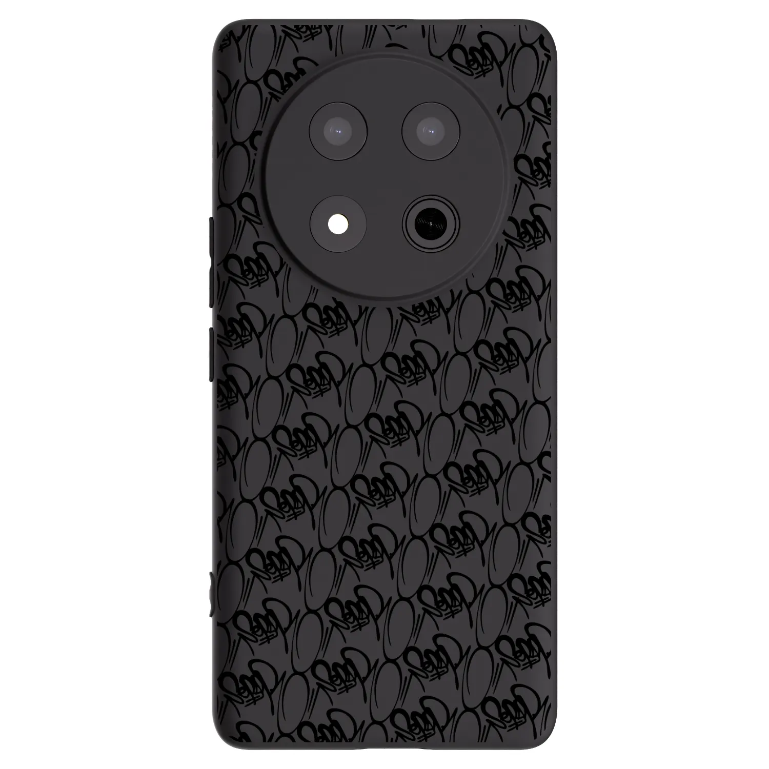 Picasee silikonový černý obal pro Honor Magic7 Lite 5G - Separ - Black On Black 2