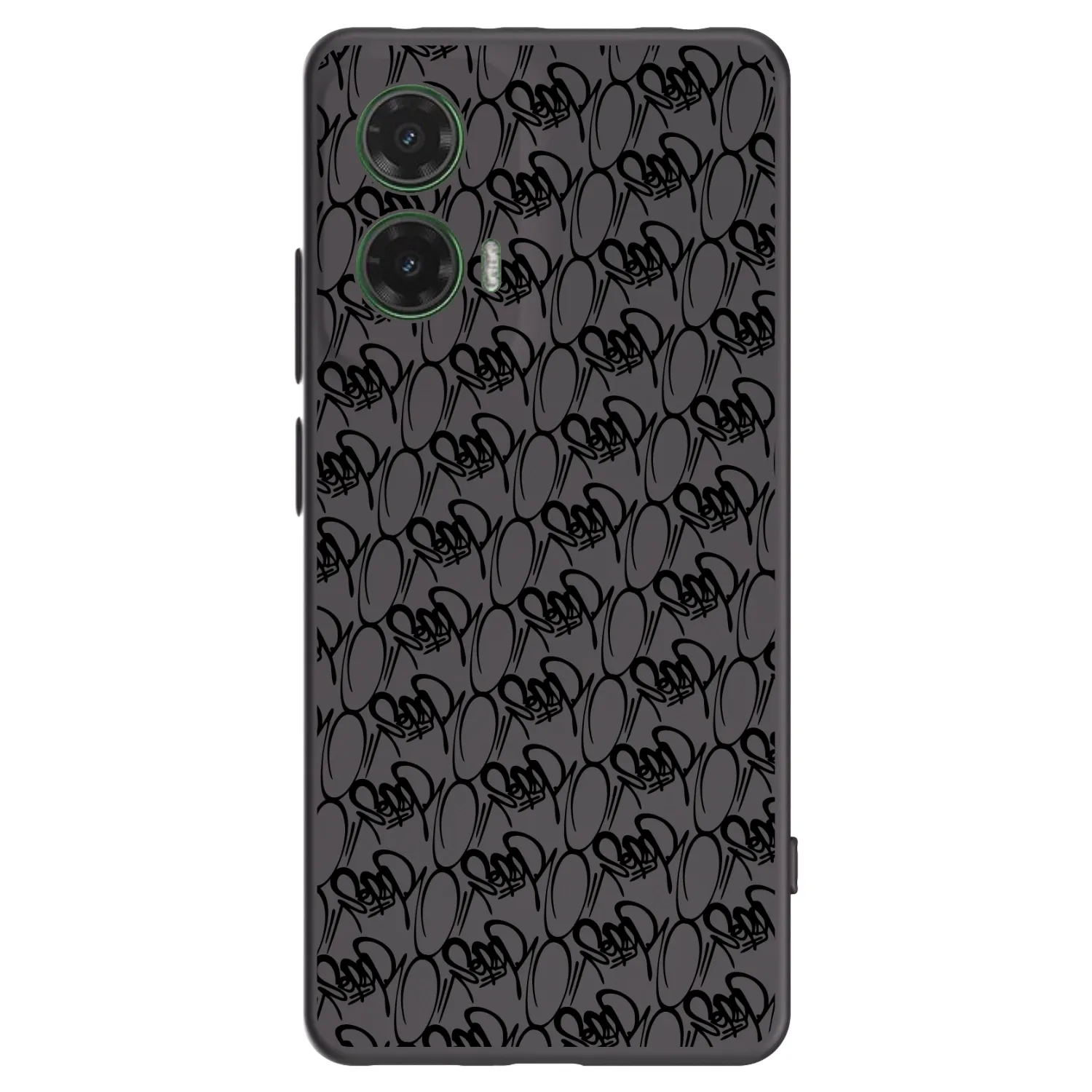 Picasee silikonový černý obal pro Motorola Moto G35 5G - Separ - Black On Black 2
