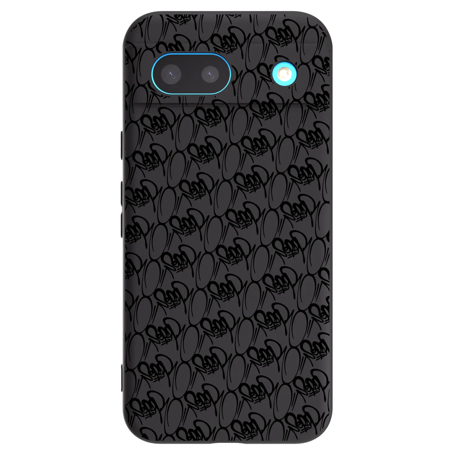 Picasee silikonový černý obal pro Google Pixel 8a - Separ - Black On Black 2