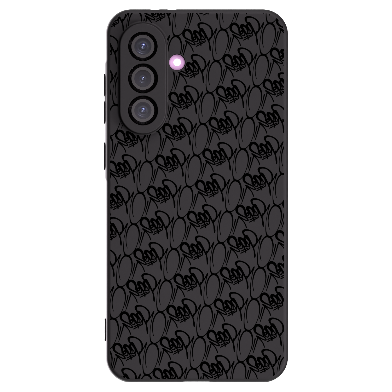 Picasee silikonový černý obal pro Samsung Galaxy A36 5G - Separ - Black On Black 2