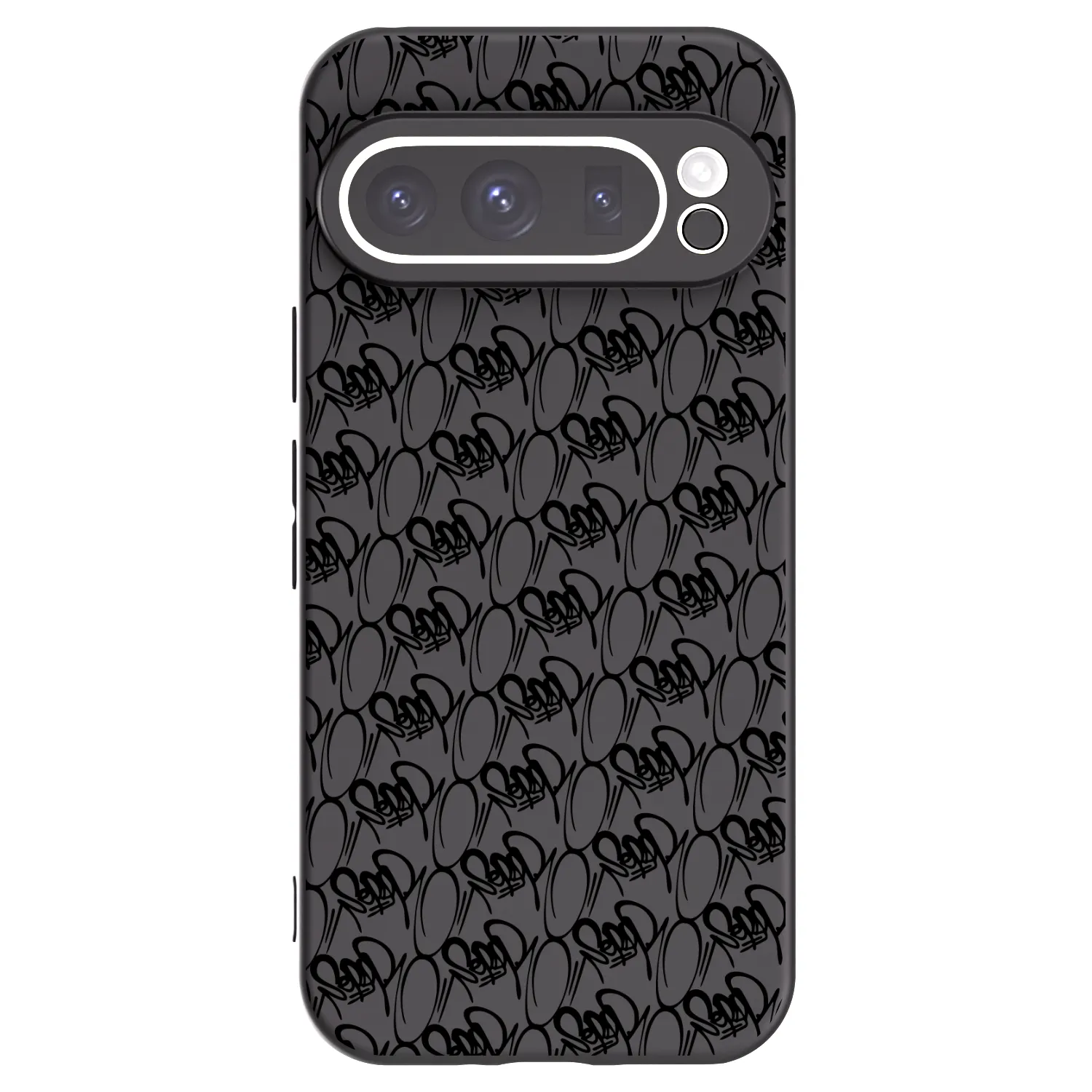 Picasee silikonový černý obal pro Google Pixel 9 Pro - Separ - Black On Black 2