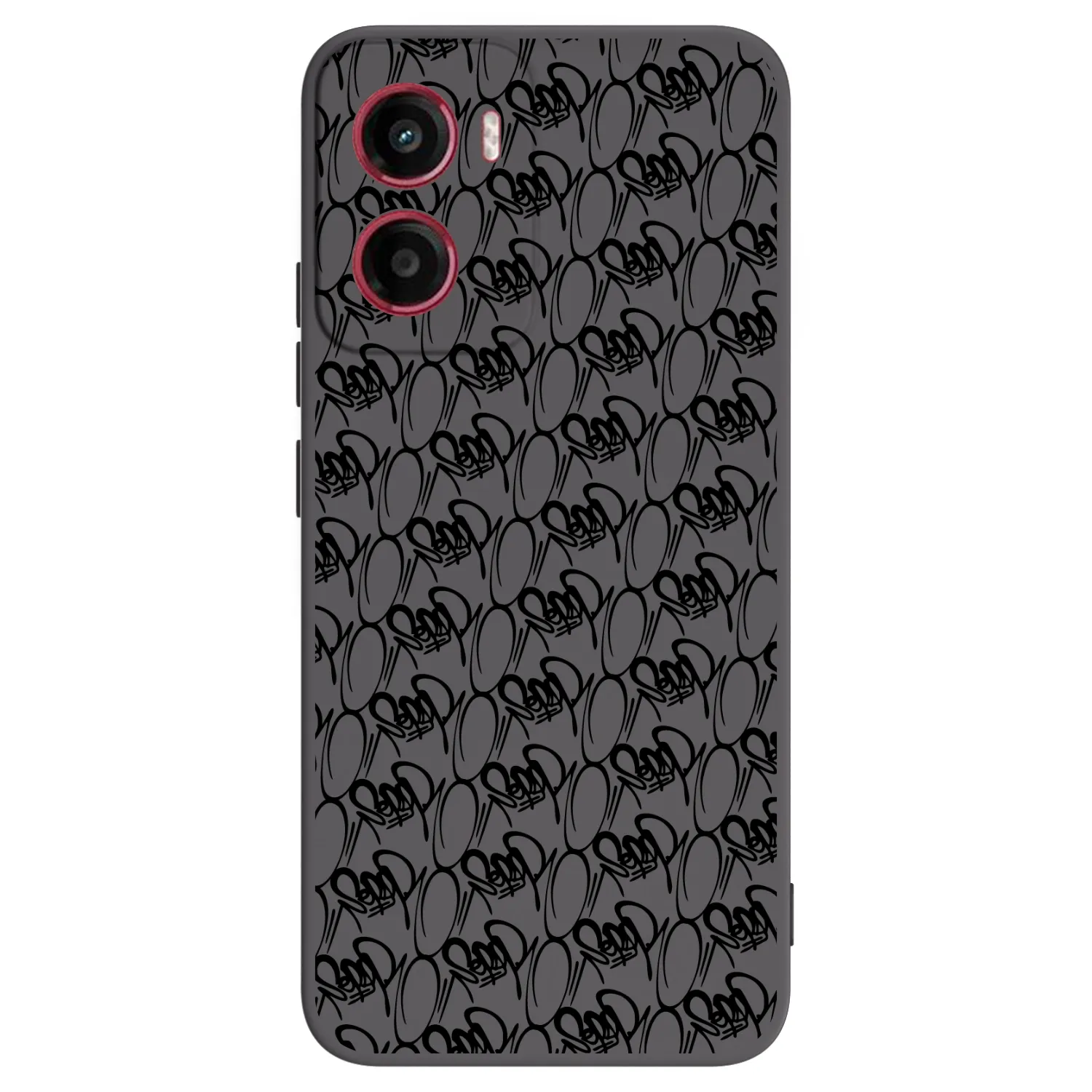 Picasee silikonový černý obal pro Motorola Moto G05 - Separ - Black On Black 2