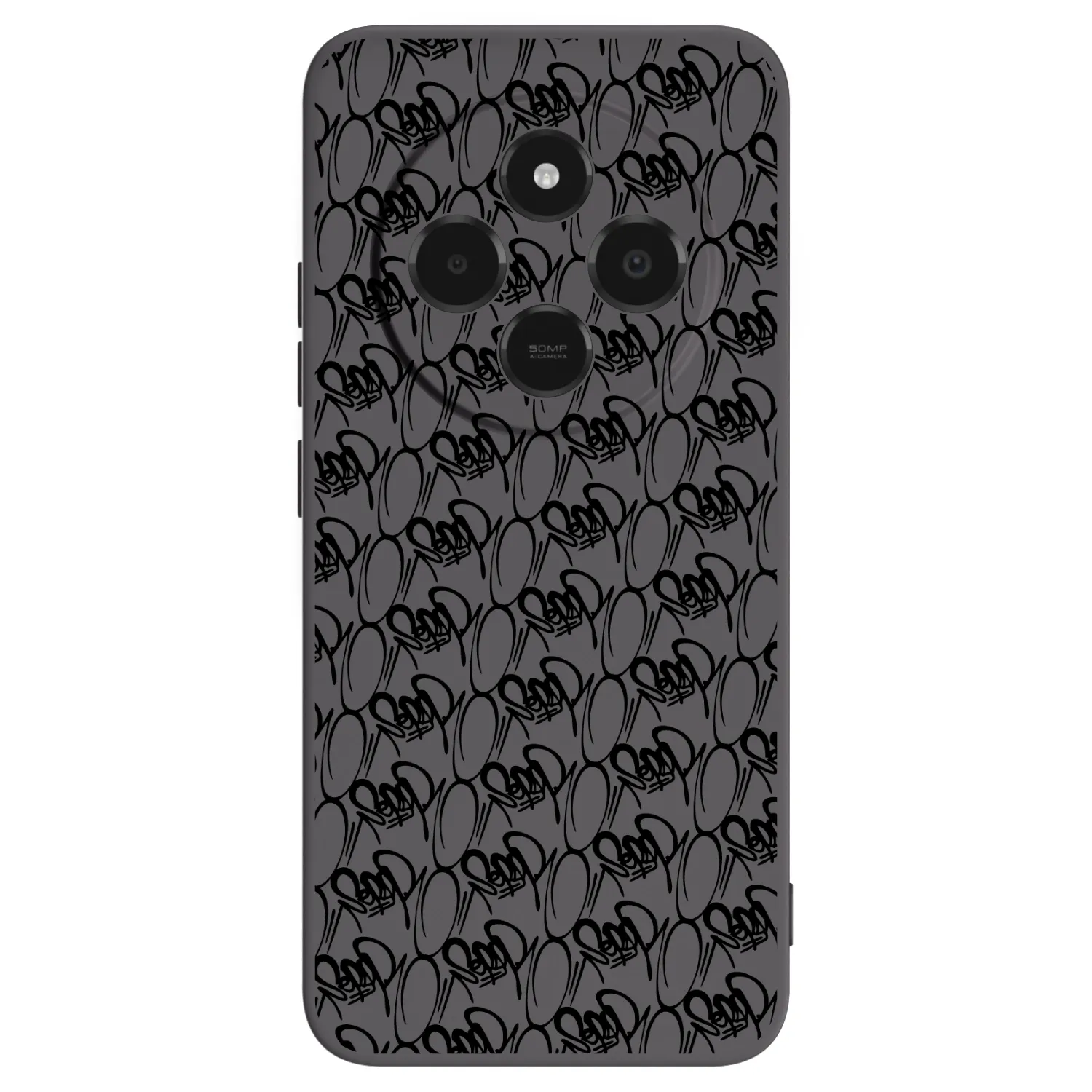 Picasee silikonový černý obal pro Xiaomi Poco C75 - Separ - Black On Black 2