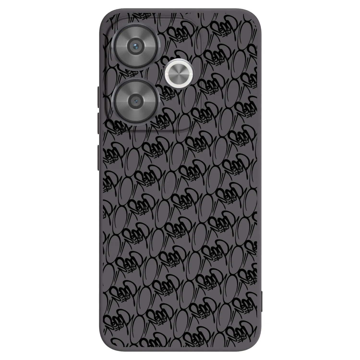 Picasee silikonový černý obal pro Xiaomi Poco F6 - Separ - Black On Black 2