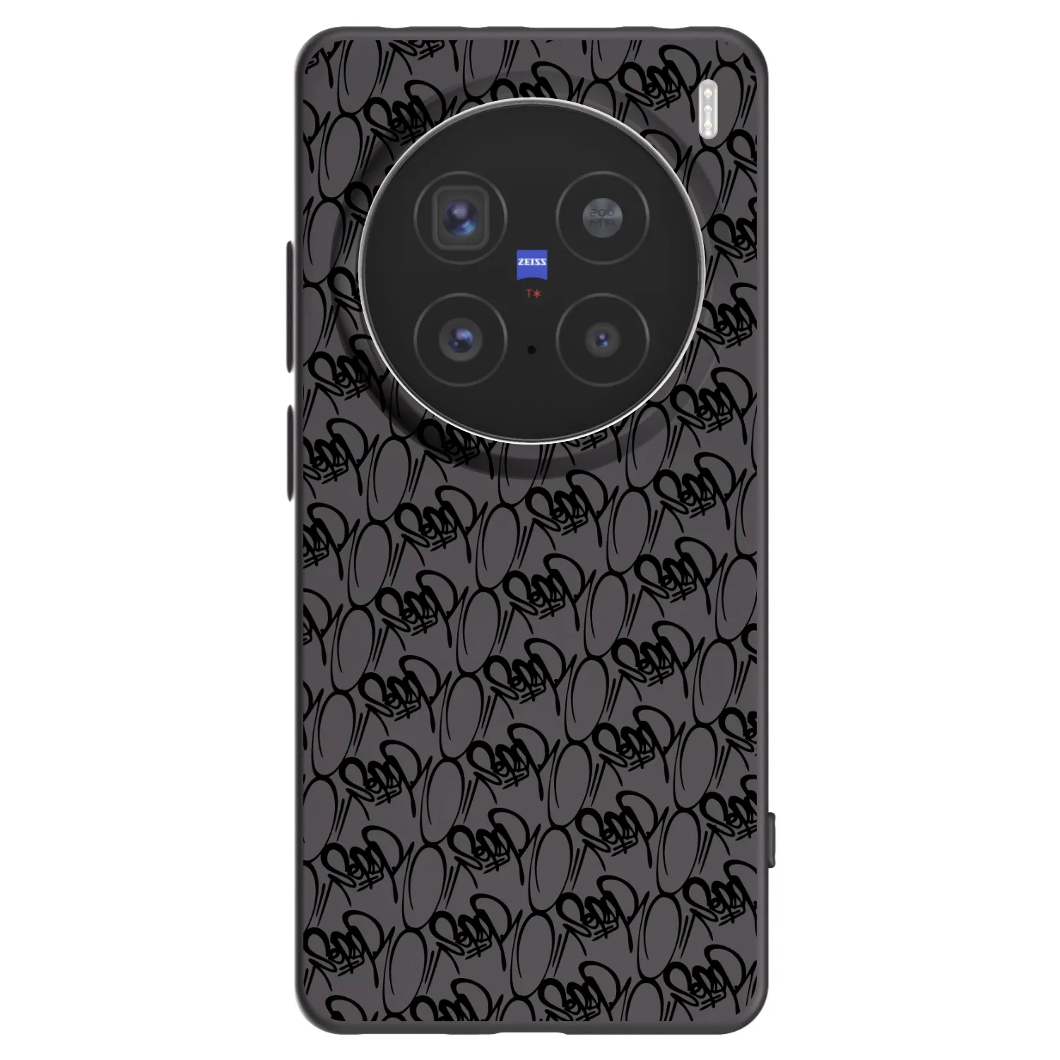 Picasee silikonový černý obal pro Vivo X200 Pro - Separ - Black On Black 2