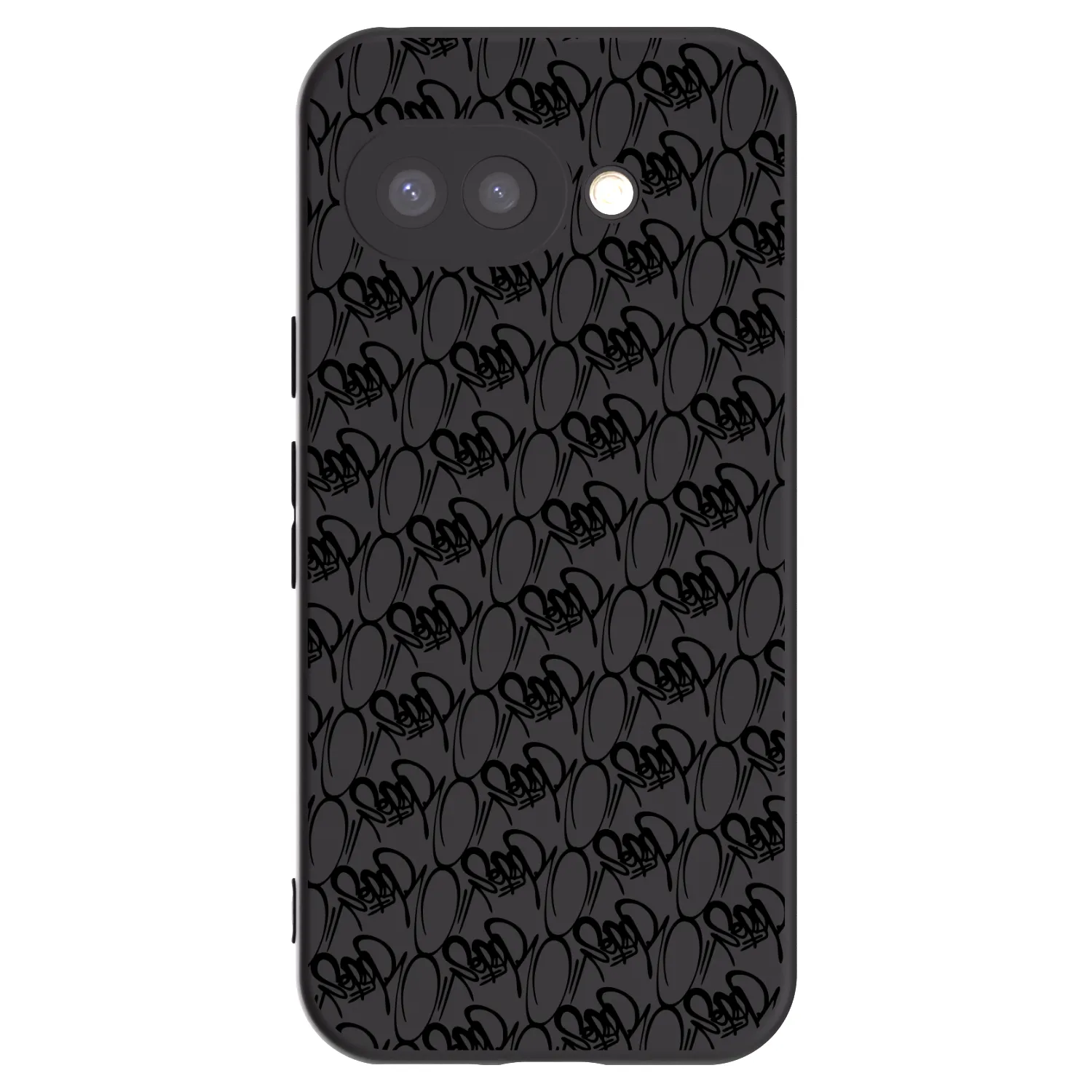 Picasee silikonový černý obal pro Google Pixel 9a - Separ - Black On Black 2