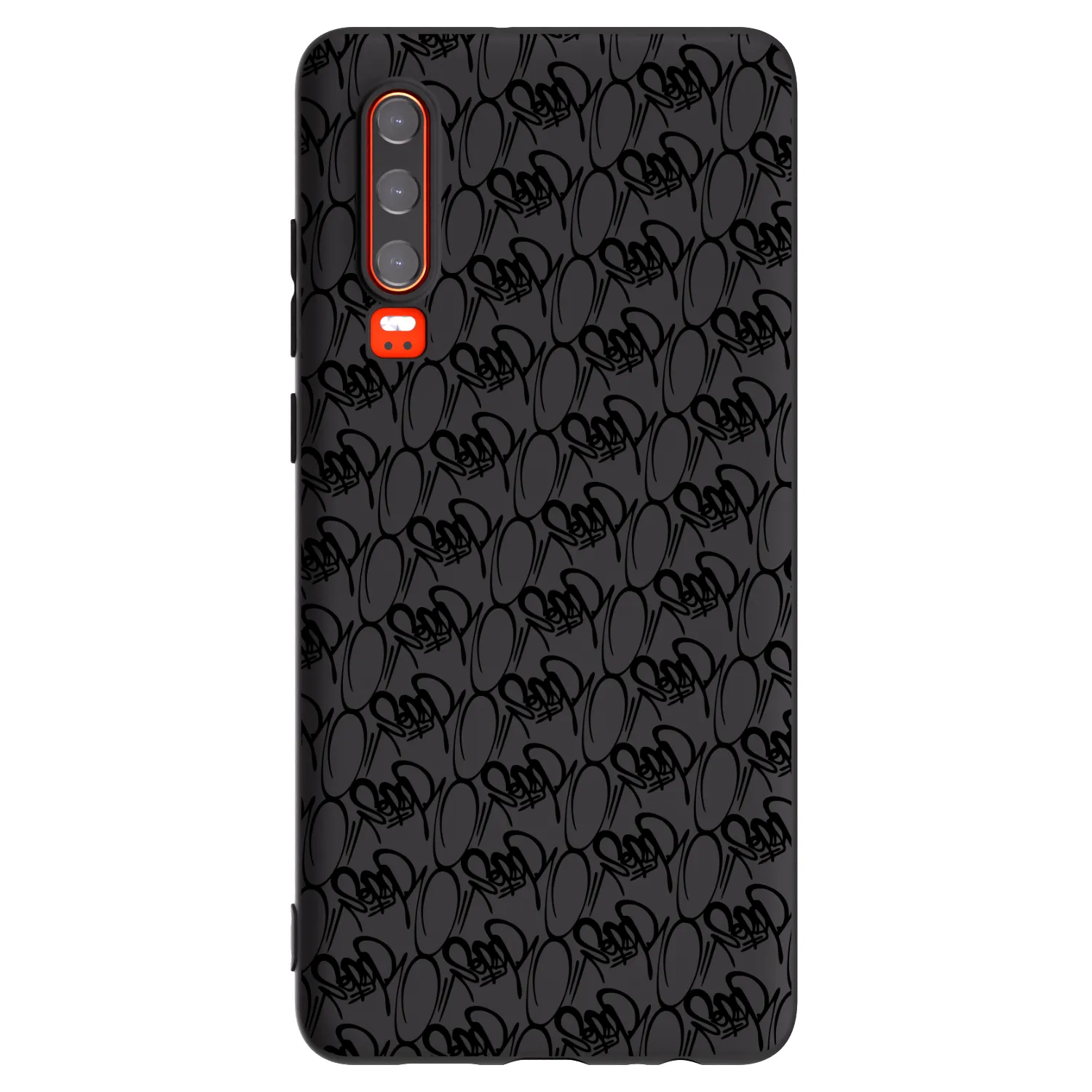 Picasee silikonový černý obal pro Huawei P30 - Separ - Black On Black 2