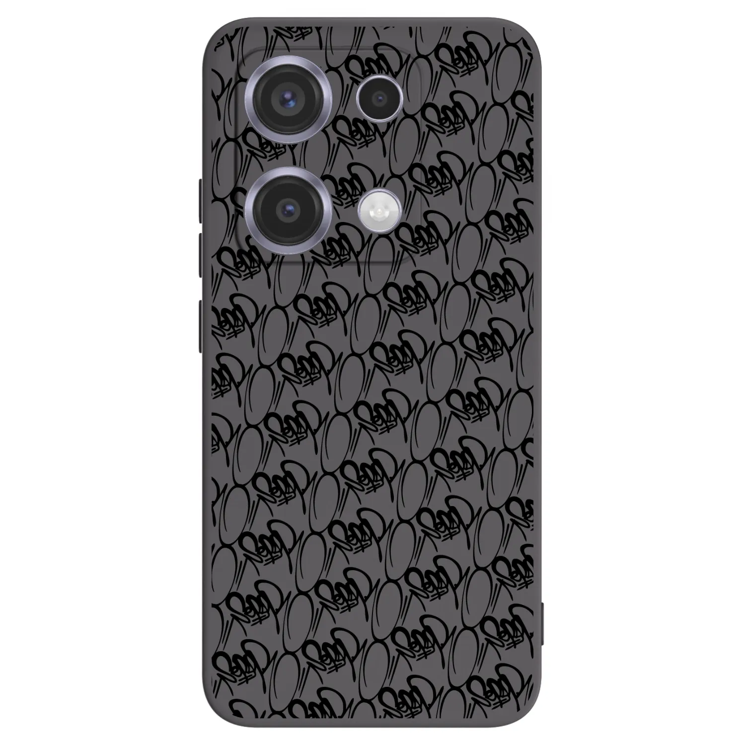 Picasee silikonový černý obal pro Xiaomi Redmi Note 14S - Separ - Black On Black 2