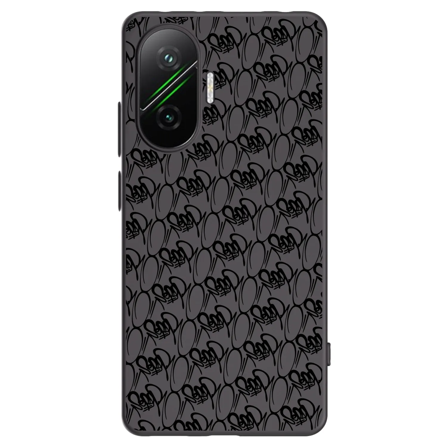 Picasee silikonový černý obal pro Xiaomi Poco F7 5G - Separ - Black On Black 2