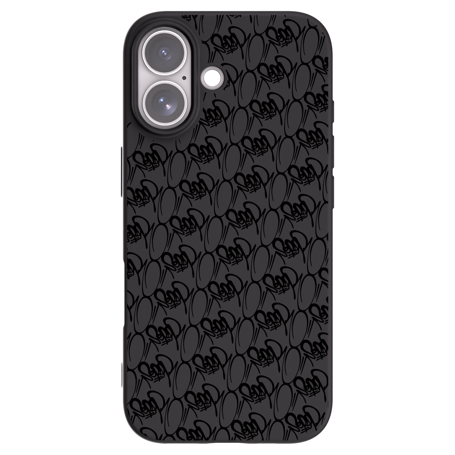 Picasee silikonový černý obal pro Apple iPhone 17 - Separ - Black On Black 2