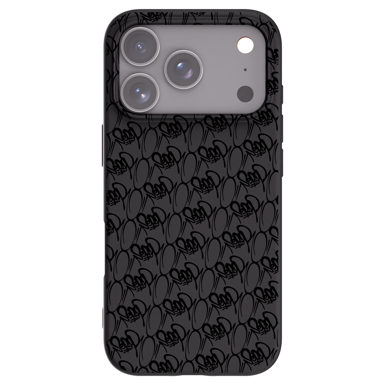 Picasee silikonový černý obal pro Apple iPhone 17 Pro - Separ - Black On Black 2