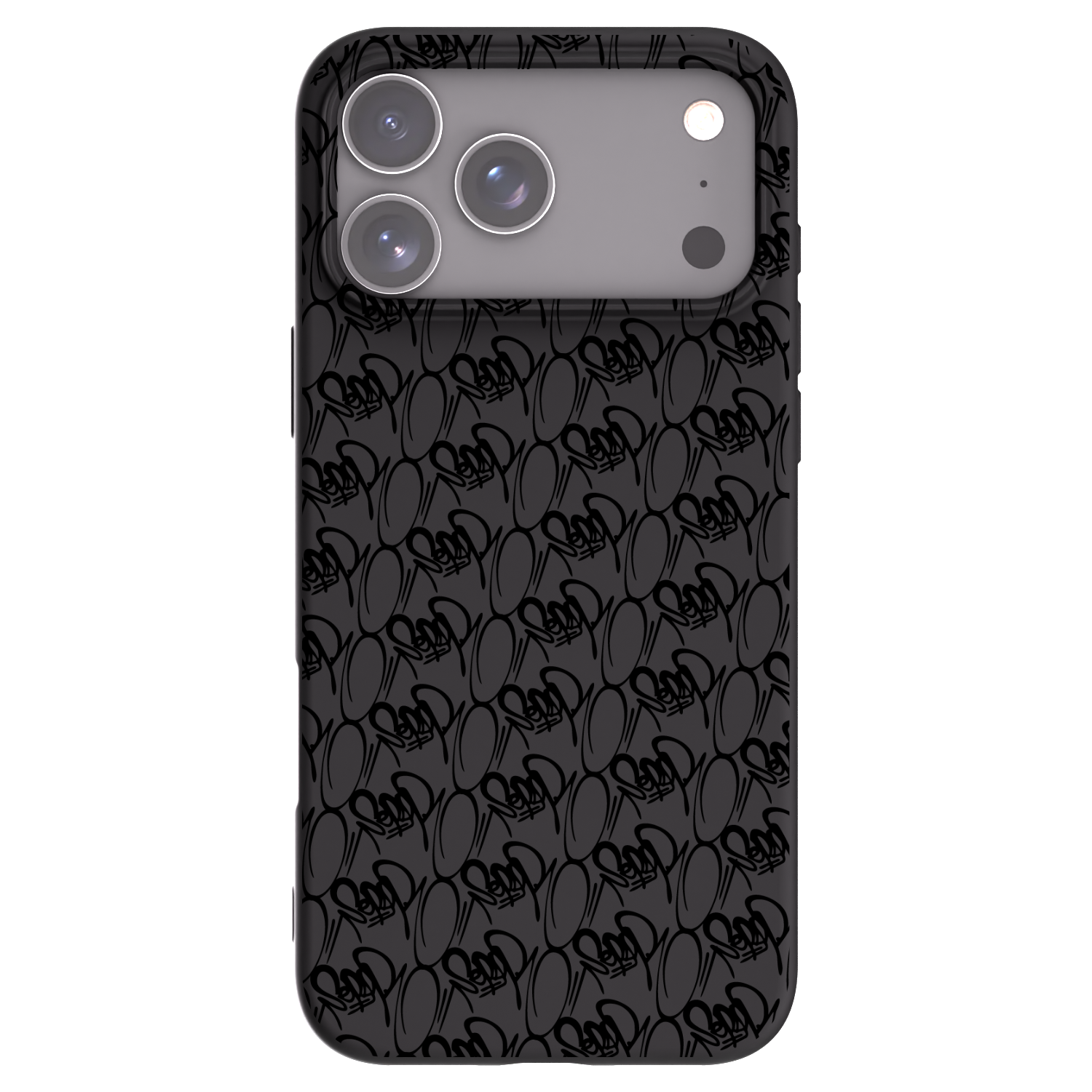 Picasee silikonový černý obal pro Apple iPhone 17 Pro Max - Separ - Black On Black 2