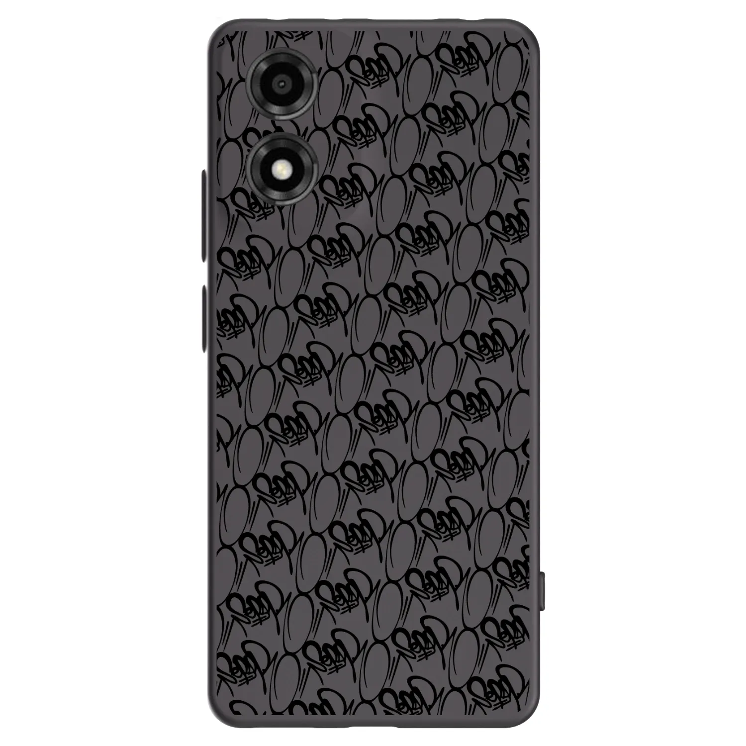 Picasee silikonový černý obal pro Motorola Moto E14 - Separ - Black On Black 2