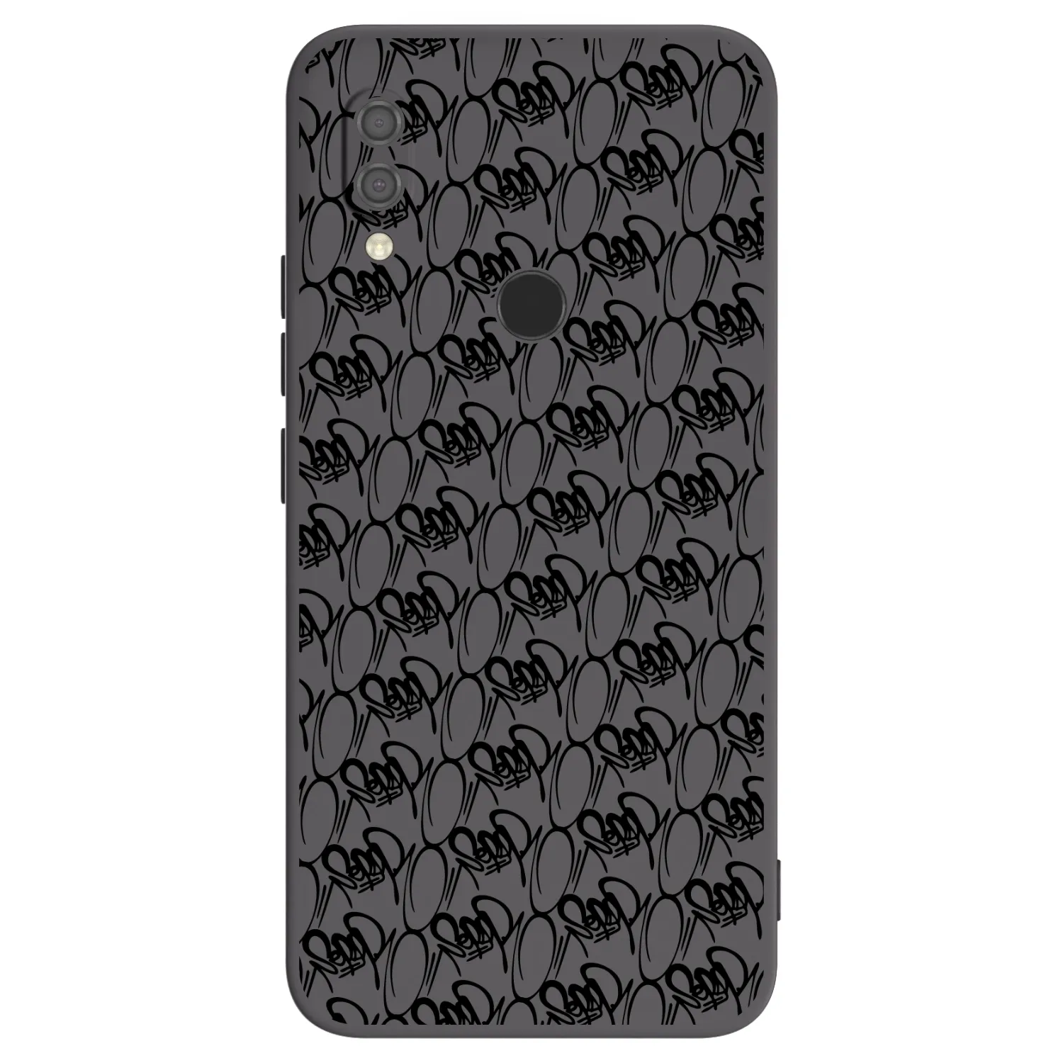 Picasee silikonový černý obal pro Xiaomi Redmi 7 - Separ - Black On Black 2