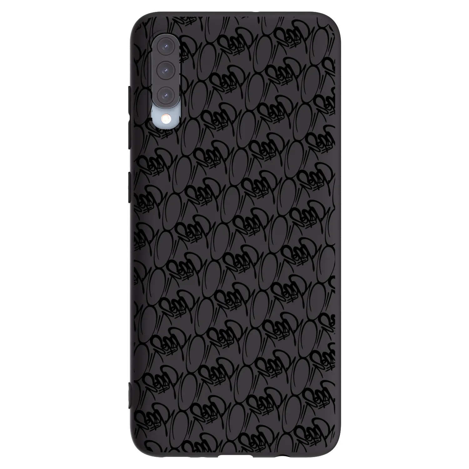 Picasee silikonový černý obal pro Samsung Galaxy A70 A705F - Separ - Black On Black 2